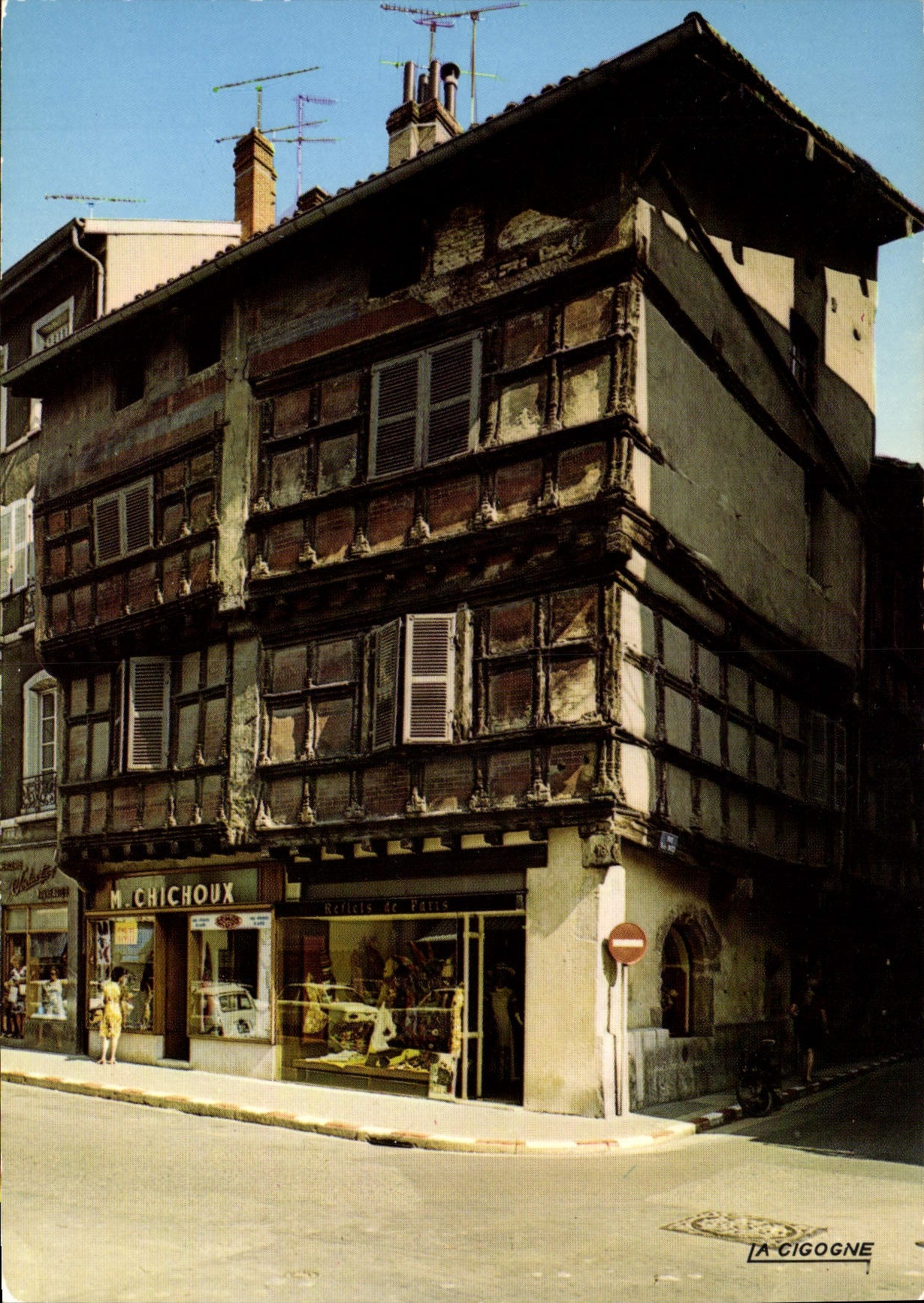 CPA Bourg en Bresse Ain Rue Gambetta Maison du XV S