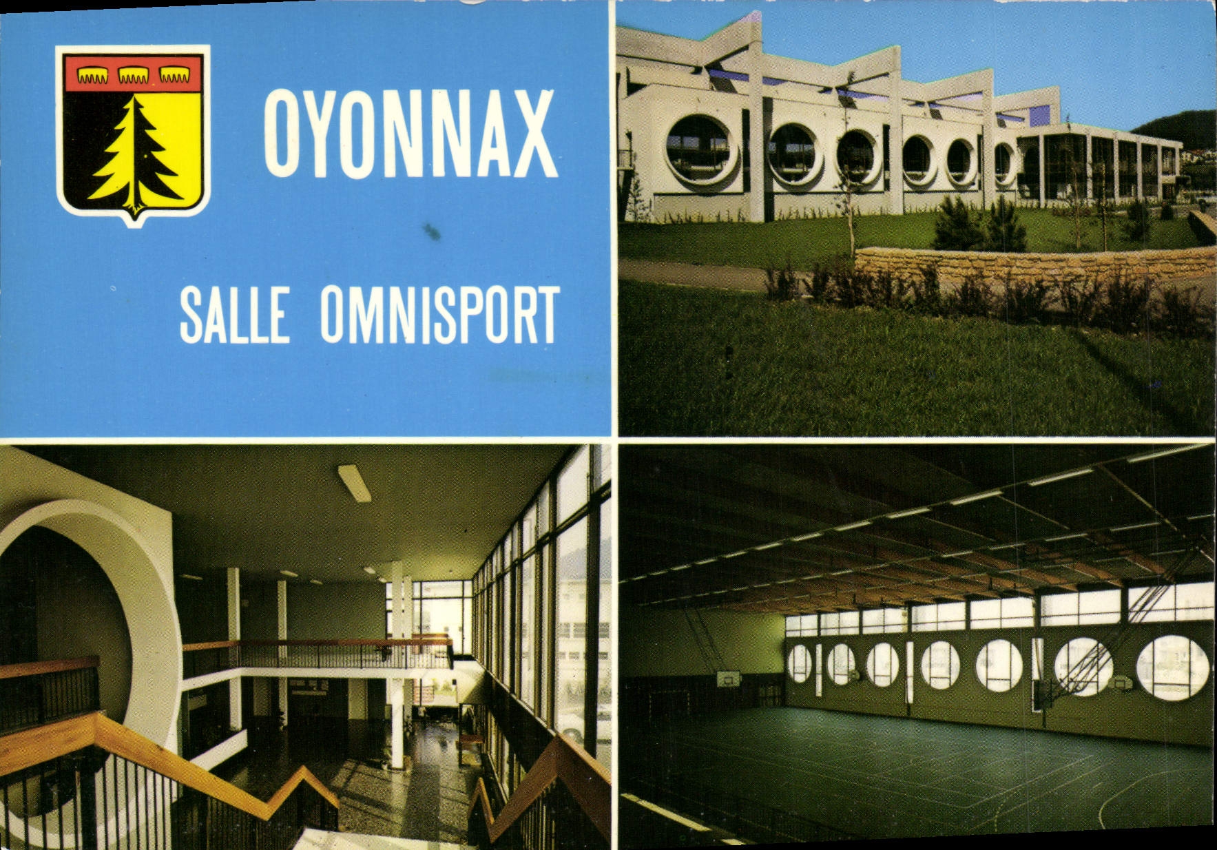 CPA Oyonnax Ain sa Salle omnisport vue d'ensemble Hall d'entree la grande Salle