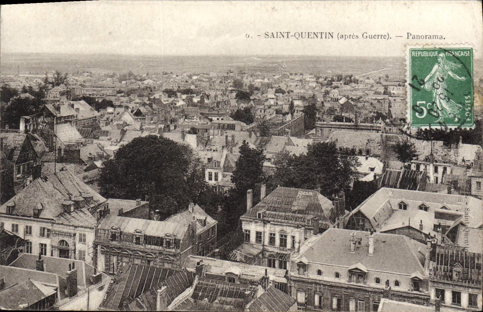 CPA Saint Quentin apres Guerre Panorama 