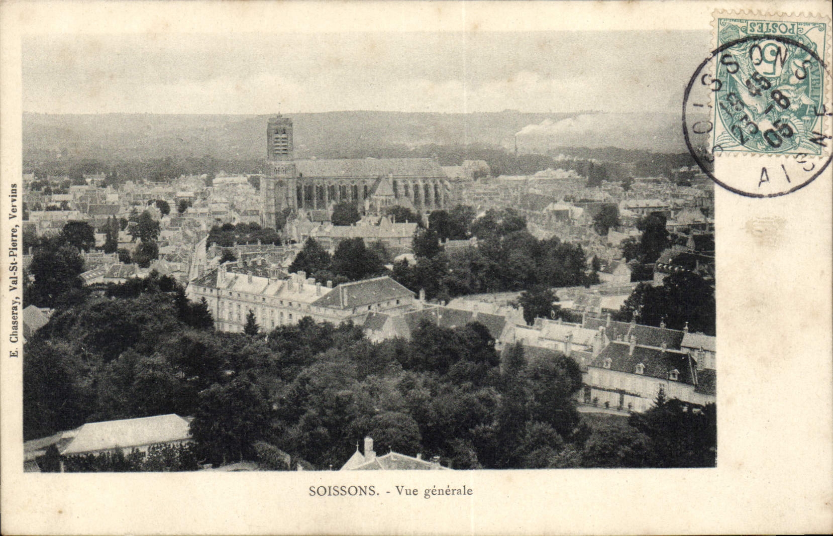 CPA Soissons vue generale 