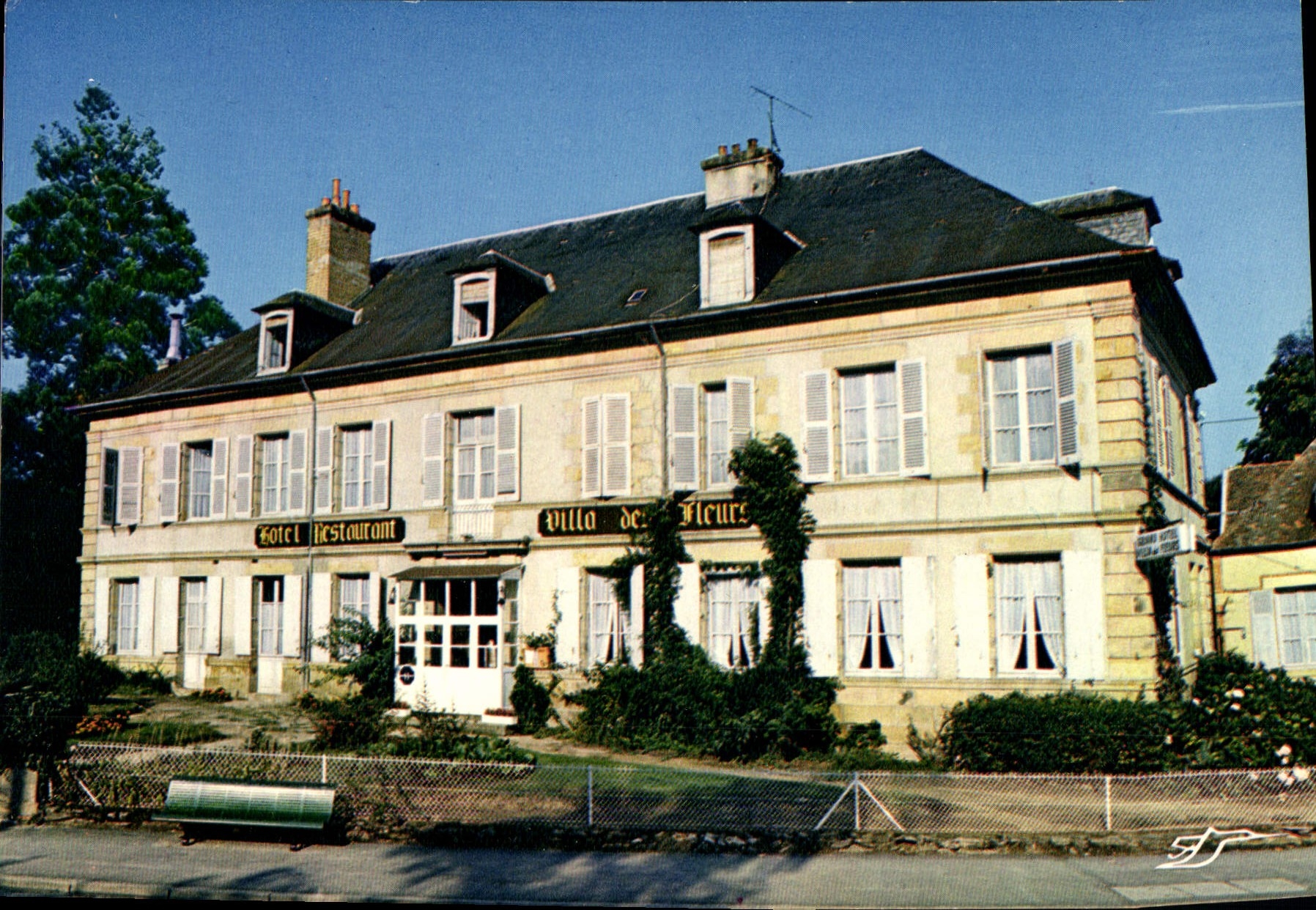 CPA Bourbon l'Archambault Allier Hotel Restaurant Villa des Fleurs