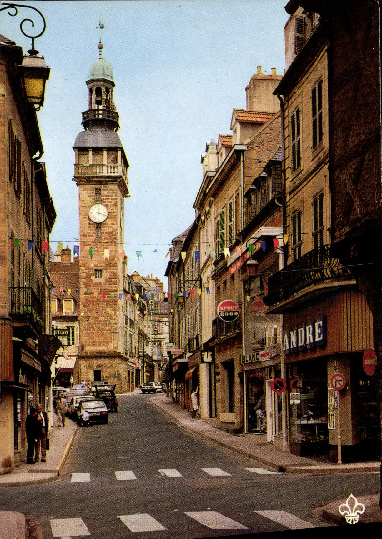CPA Moulins Allier Vue sur le jacquemart 