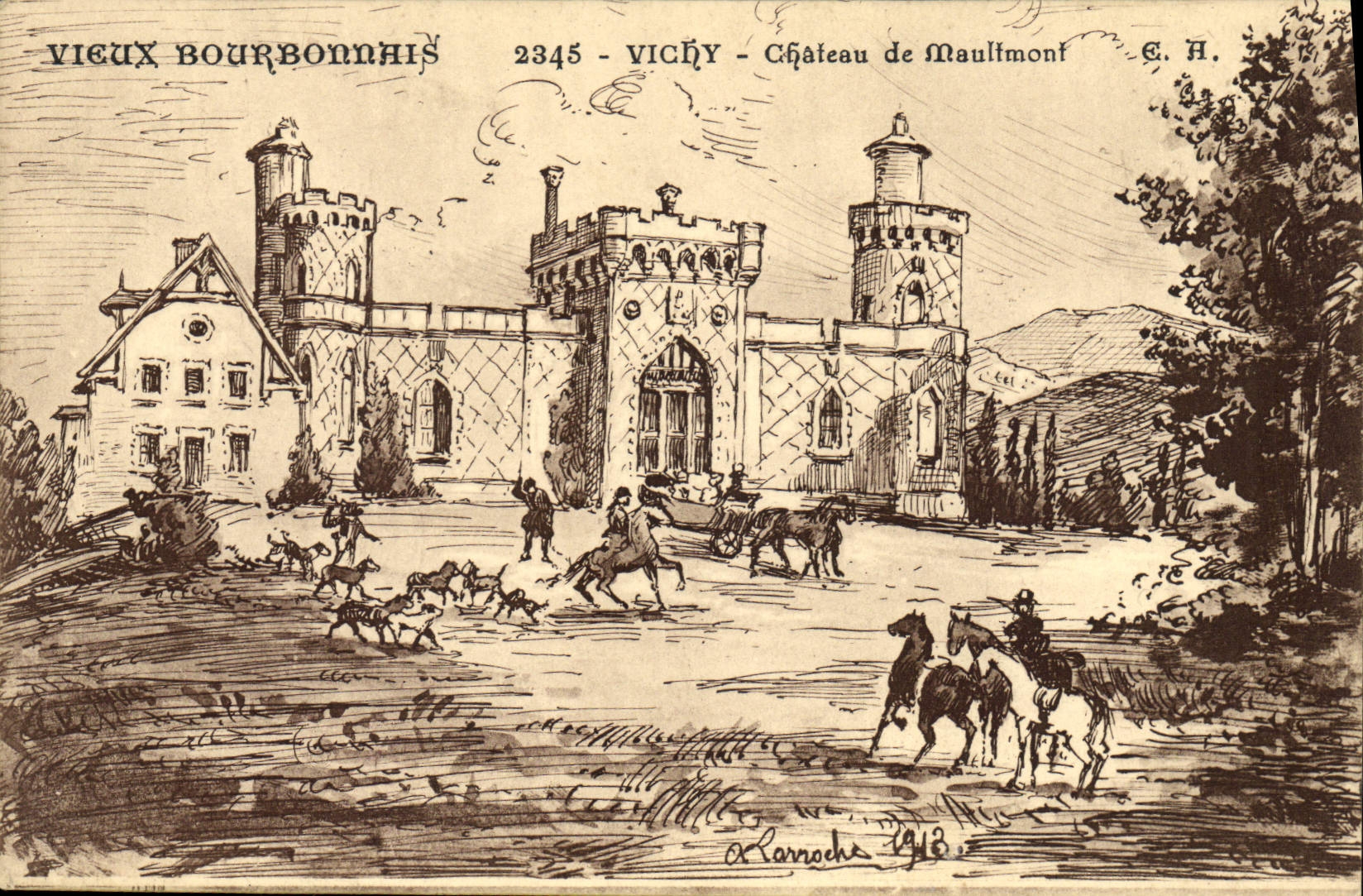 CPA Vieux Bourbonnhis Vichy Chateau de Maulfmont 