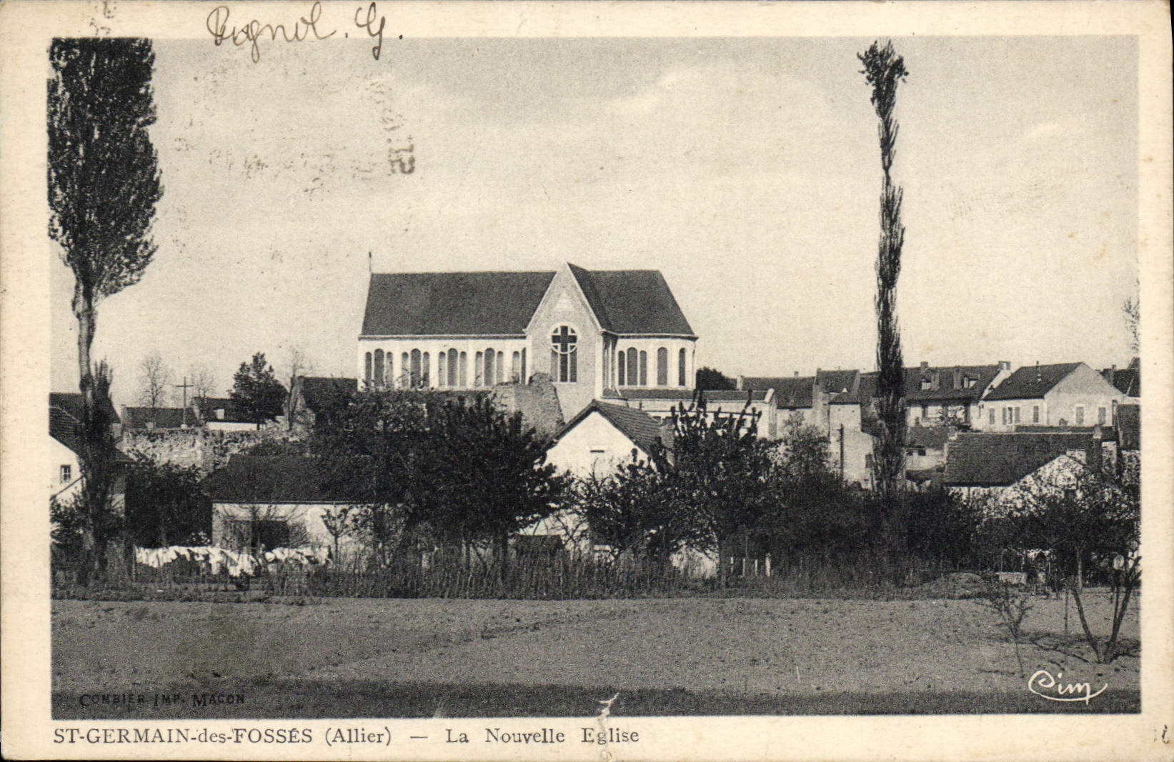 CPA St Germain des Fosses Allier La Nouvelle Eglise