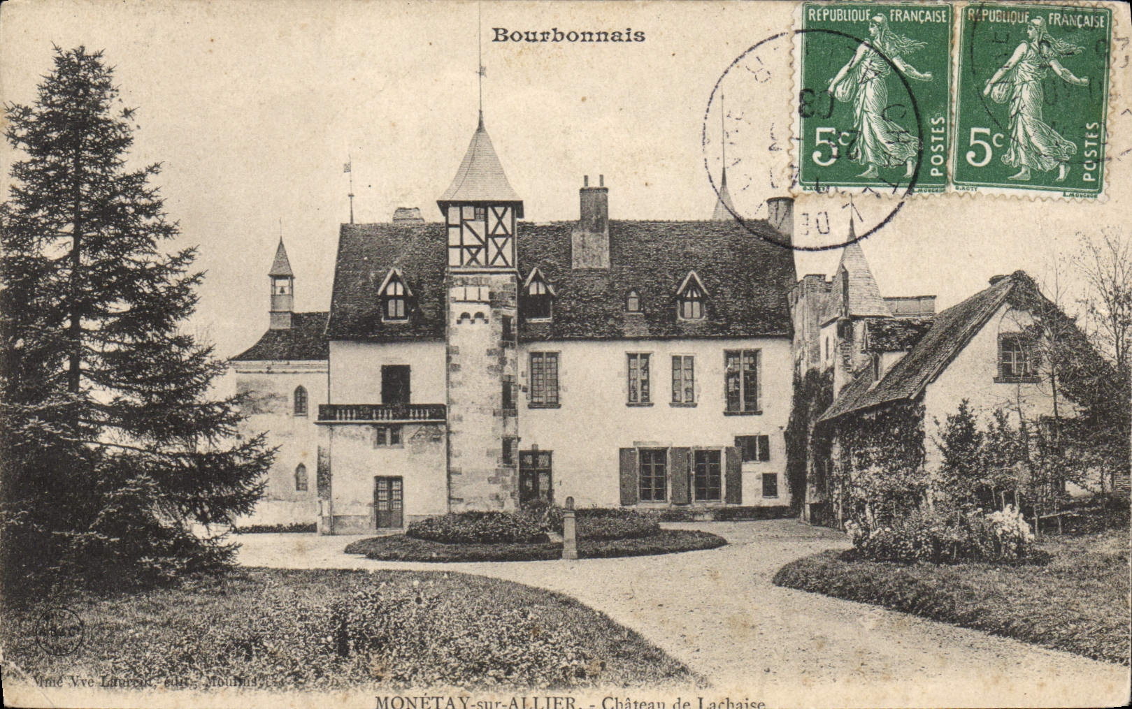 CPA Bourbonnais Monetay sur Allier Chateau de Lachaise