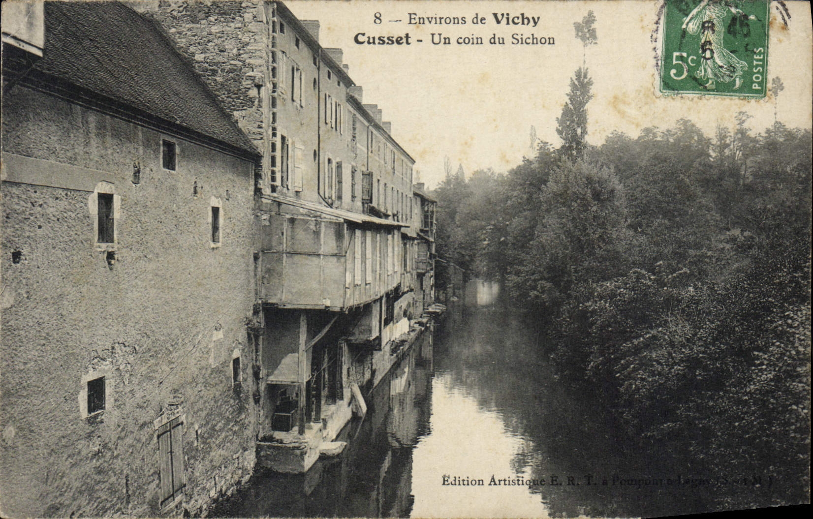 CPA Environs de Vichy Cusset Un coin du Sichon 