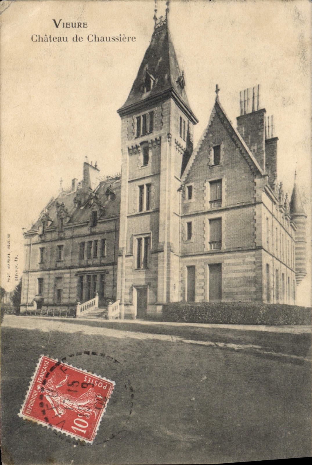 CPA Vieure Chateau de Chaussiere