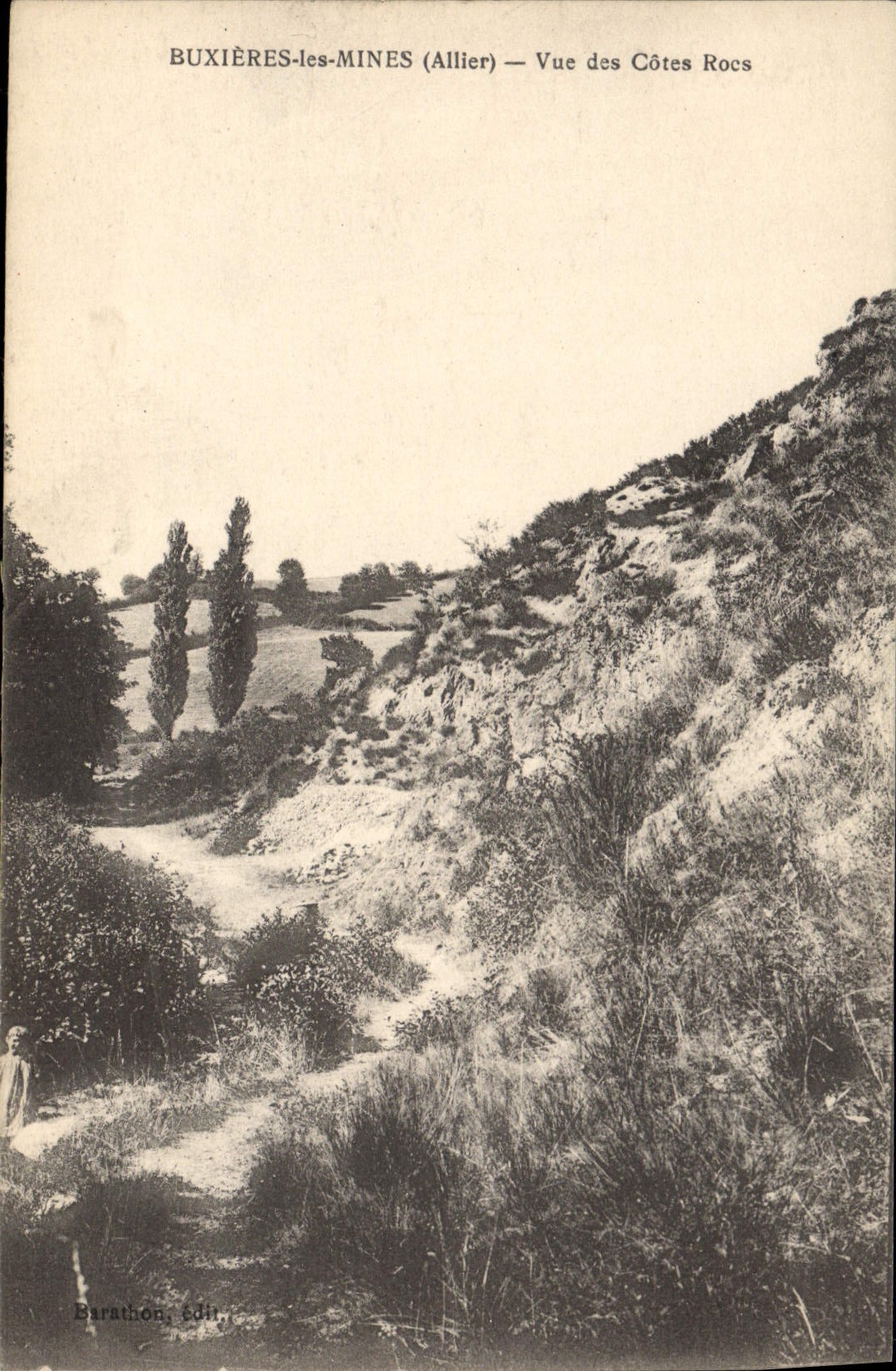 CPA Buxieres les Mines Allier Vue des Cotes Rocs