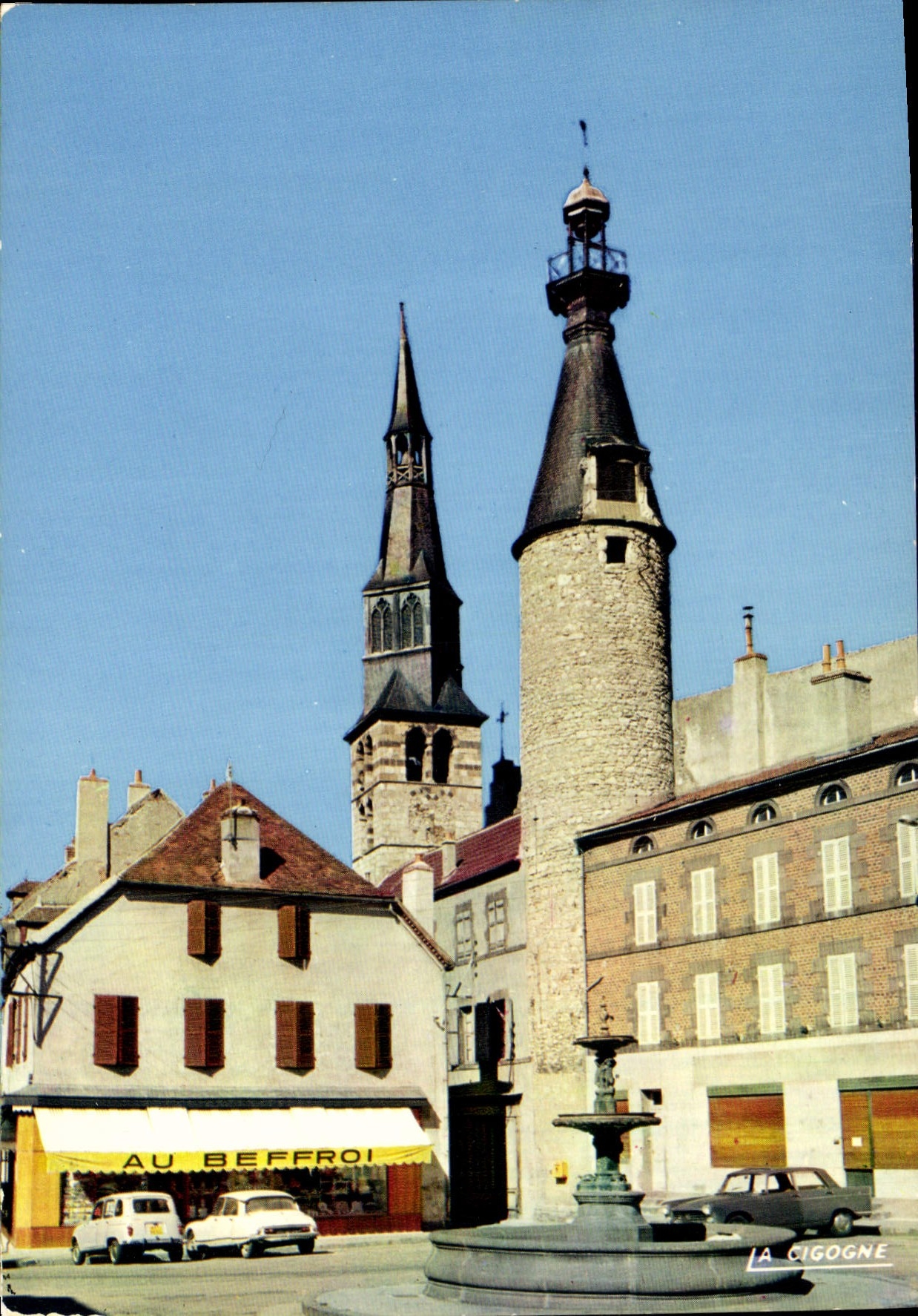 CPA Saint Pourcain sur Sioule Allier Ses Vins reputes Le Clocher et le Beffroi