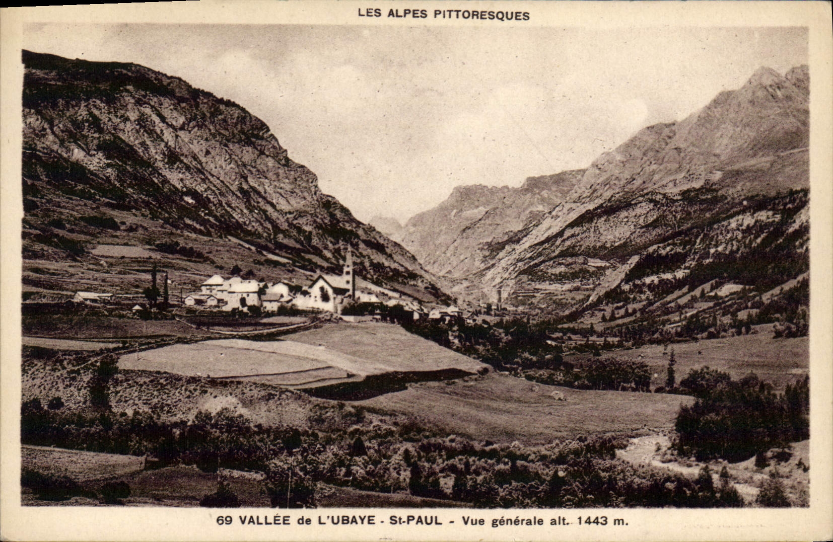 CPA Vallee de l'Ubaye St Paul Vue generale 