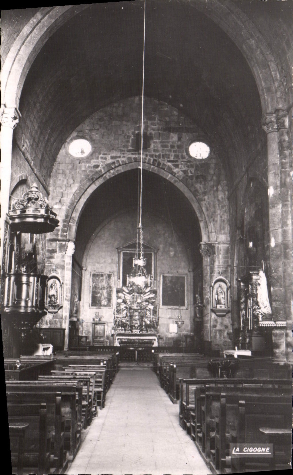 CPA Seyne Les Alpes l'Interieur de l'Eglise