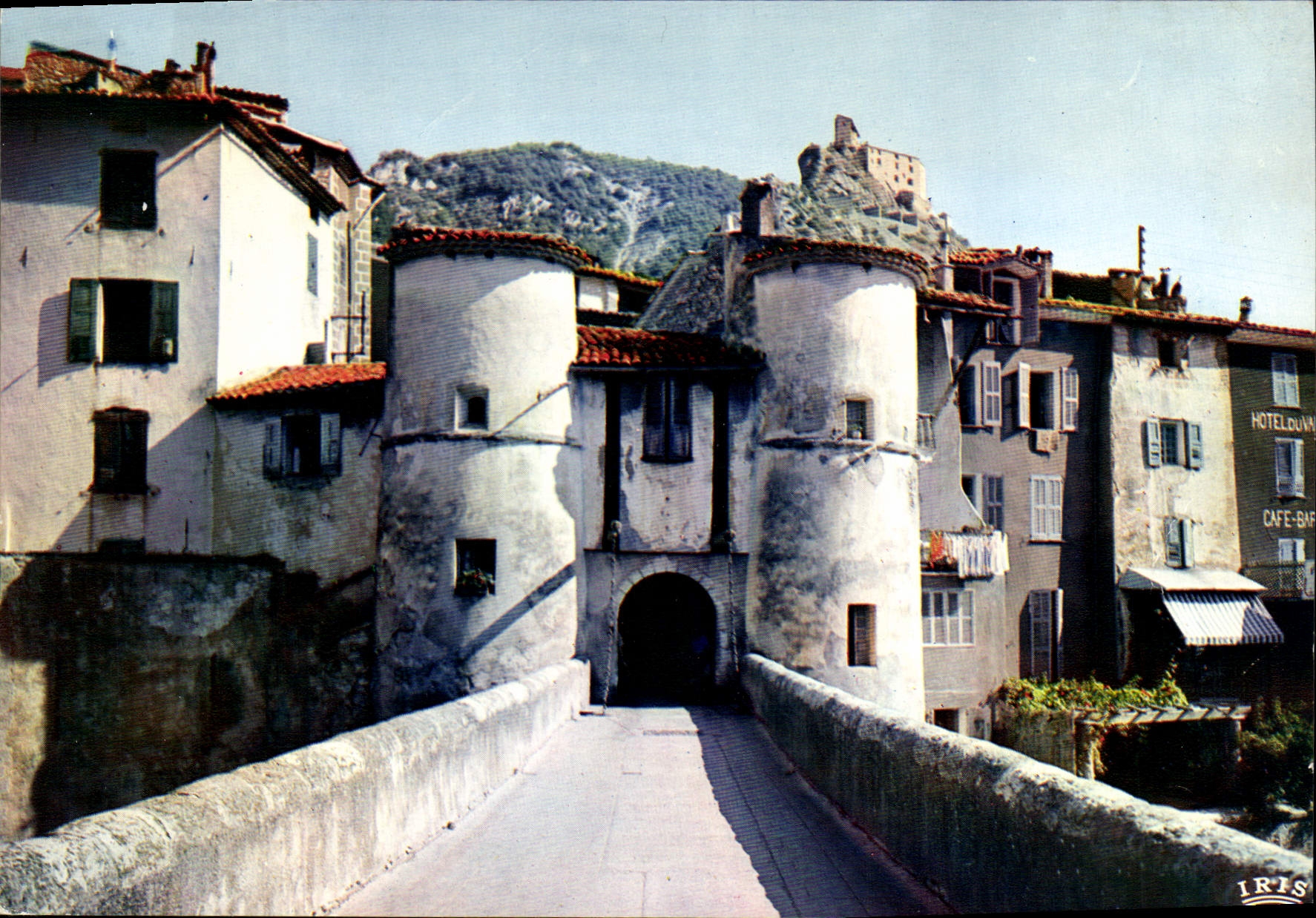 CPA La Route des Alpes Entrevaux B A le Pont Levis 