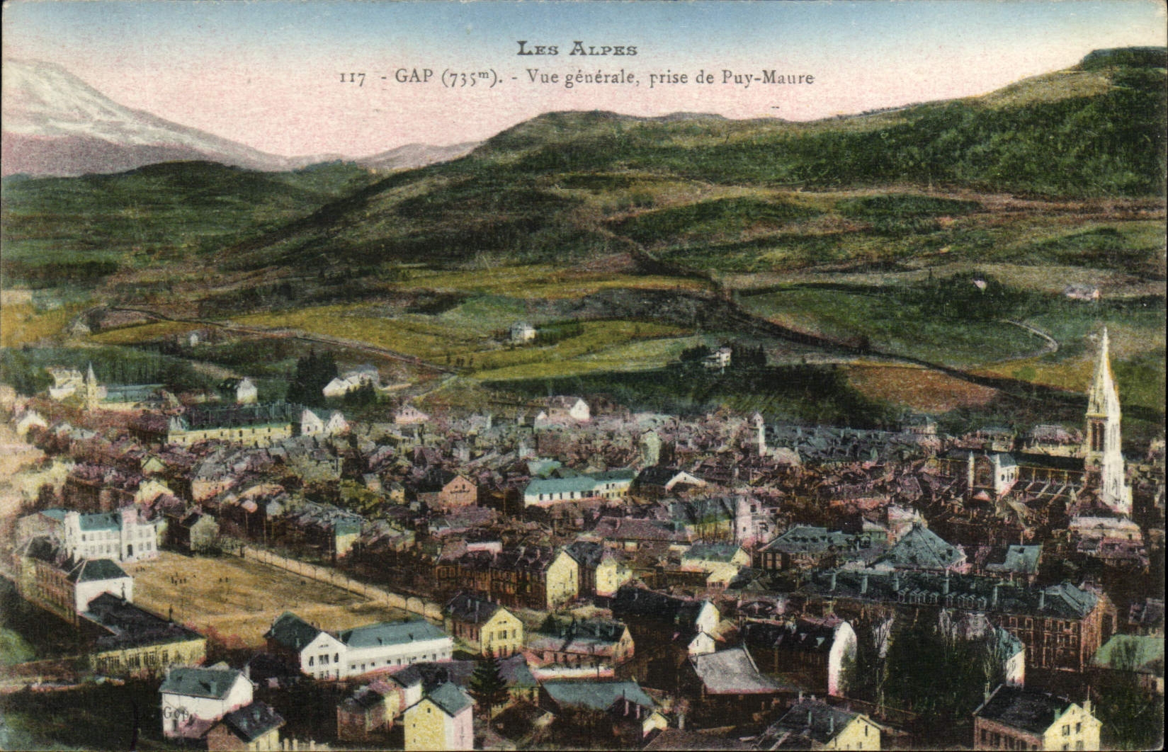 CPA Les Alpes Gap vue generale prise de Puy Maure
