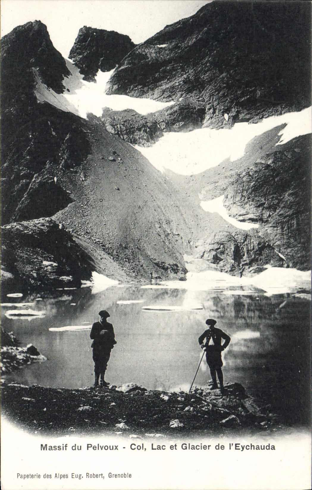 CPA Massif du Pelvoux Col Lac et Glacier de l'Eychauda