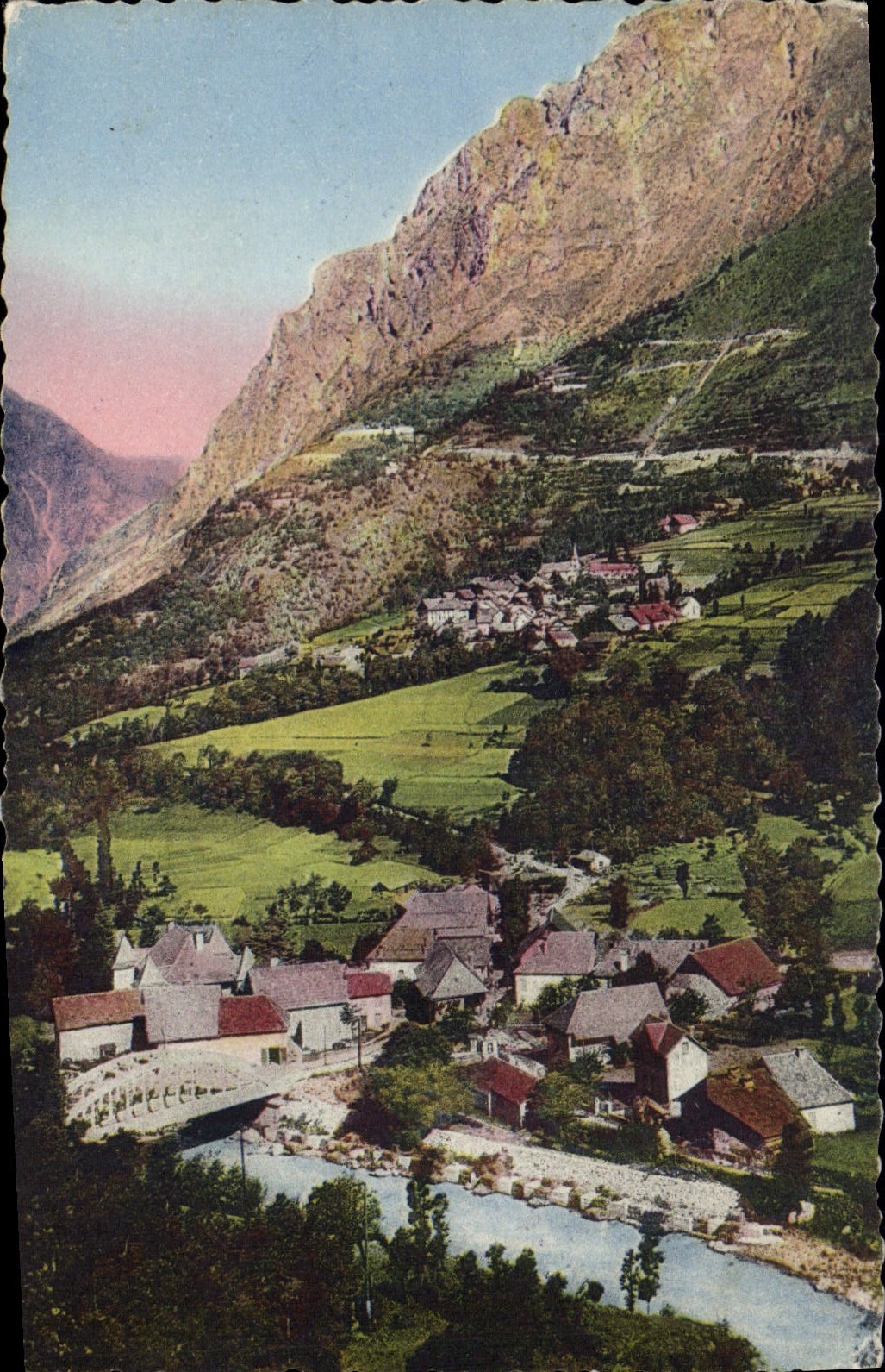 CPA Route de la Berarde Bourg d'Arn et Venosc