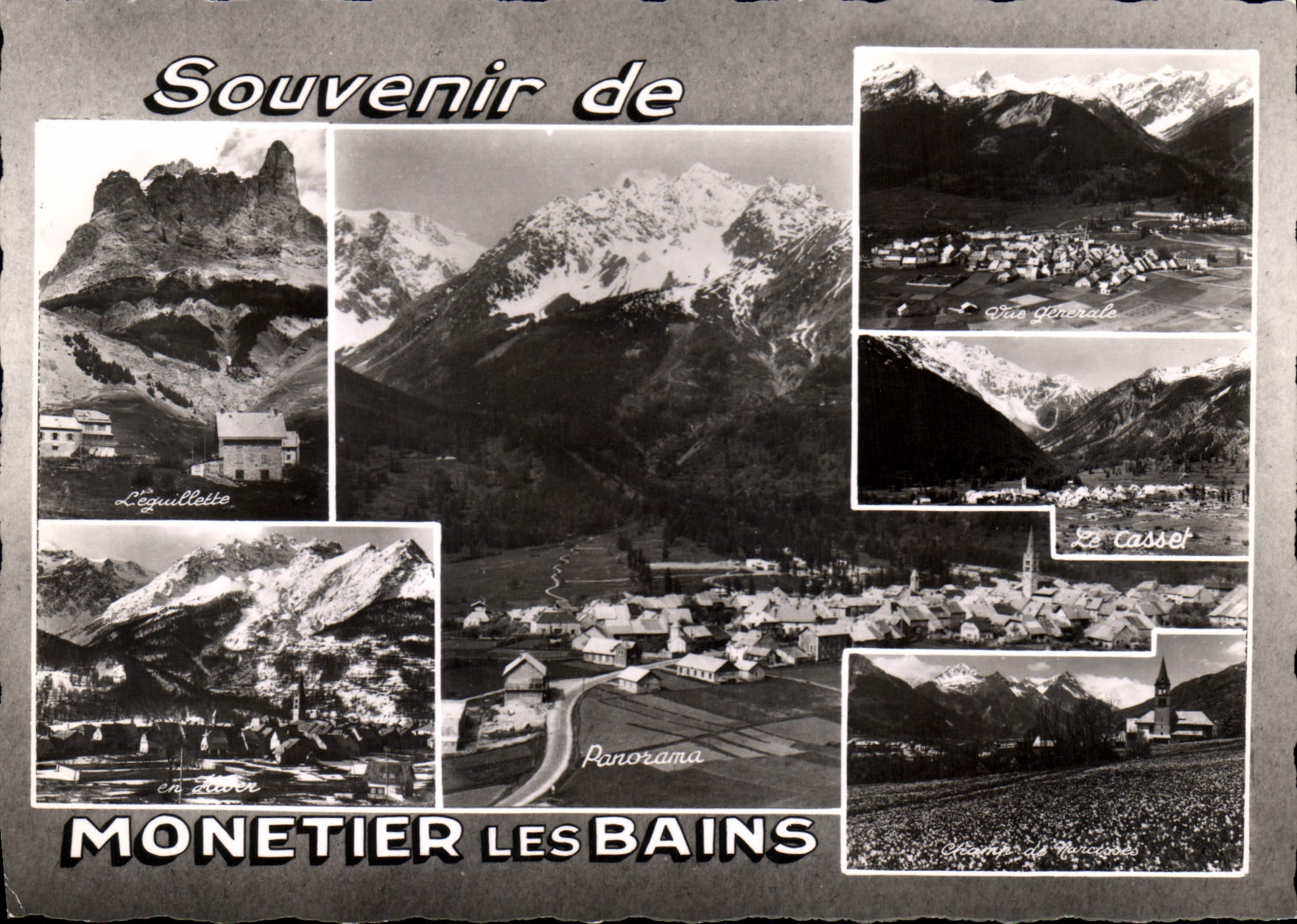 CPA Route des Grandes Alpes Le Monetier les Bains H A Souvenir 