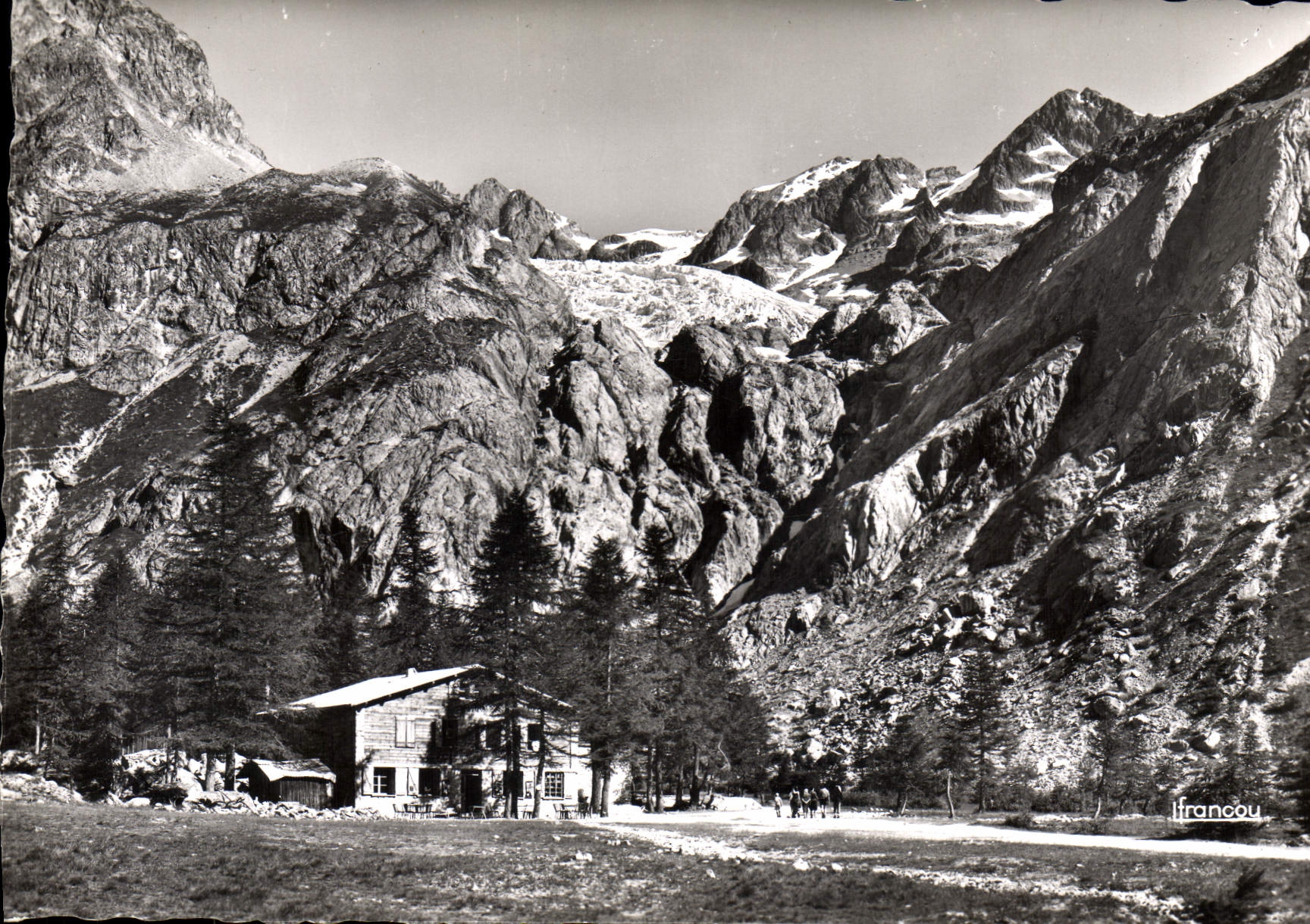 CPA Chalet du Pre de Madame Carle et le Glacier Blanc 