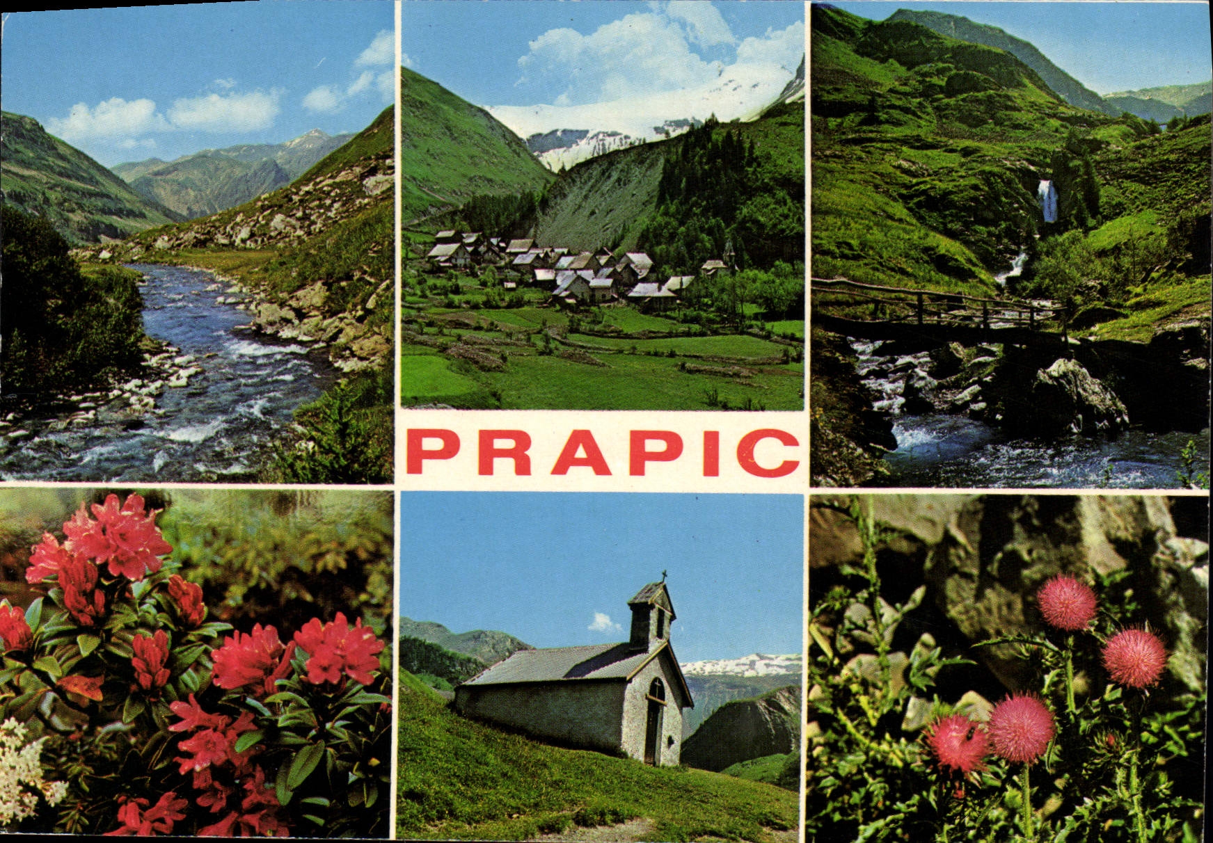 CPA Les Hautes Alpes Vallee du Drac Prapic le Saut du Laire Chapelle de la Saulce 