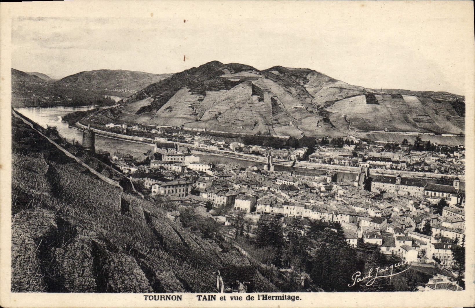 CPA Tournon Tain et vue de l'Hermitage 