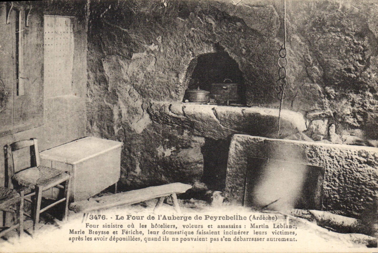 CPA Le Four de l'Auberge de Peyrebeille Ardeche