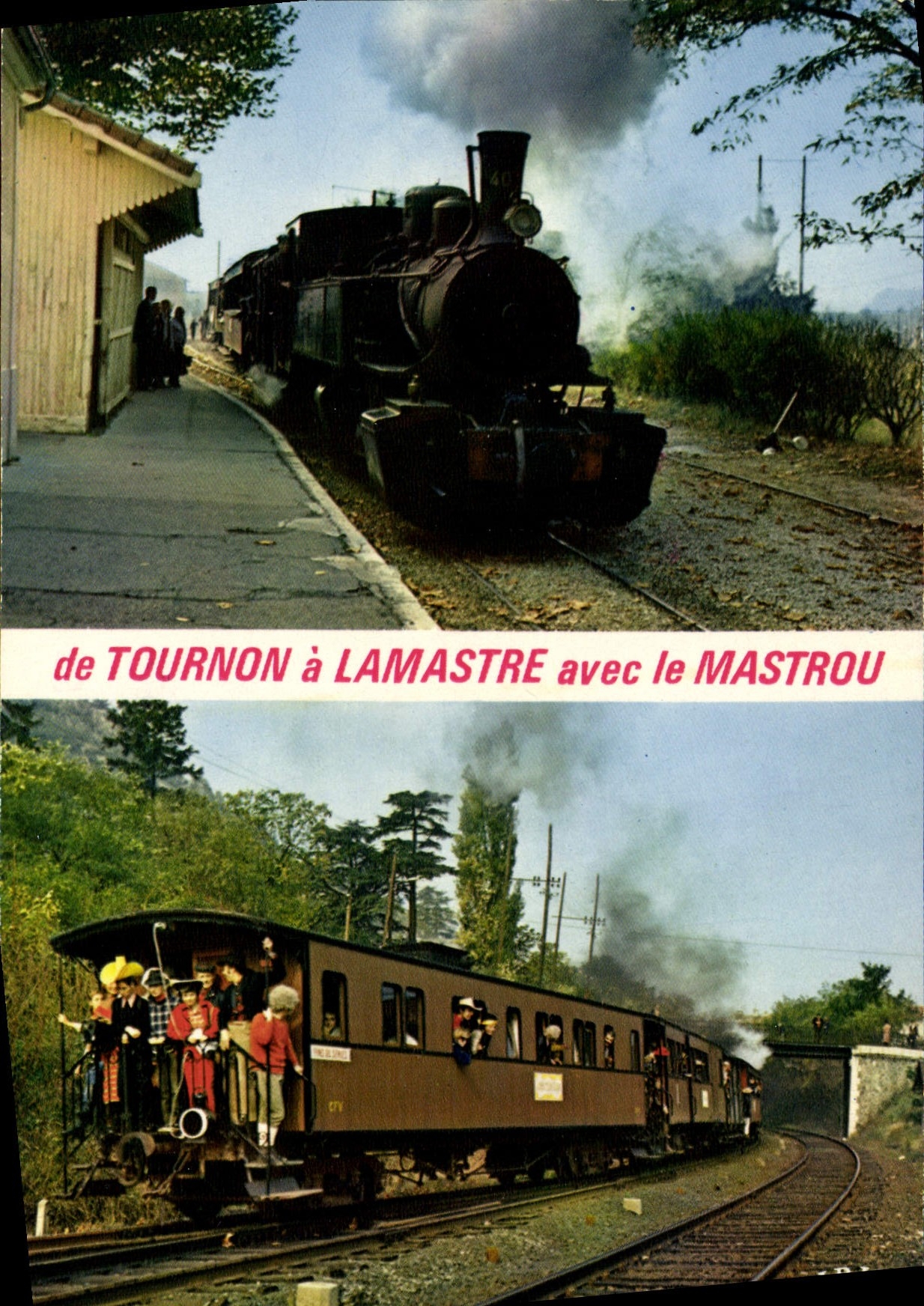 CPA Chemin de Fer du Vivarais Ligne Tournon Lamastre Ardeche France