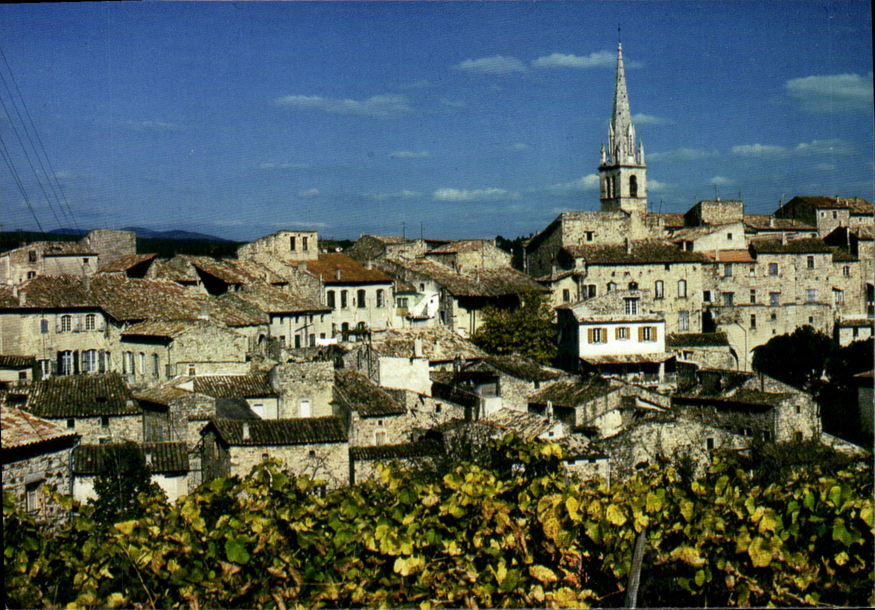 CPA La Vallee moyenne de l'Ardeche Joyeuse Le bourg aux maisons anciennes