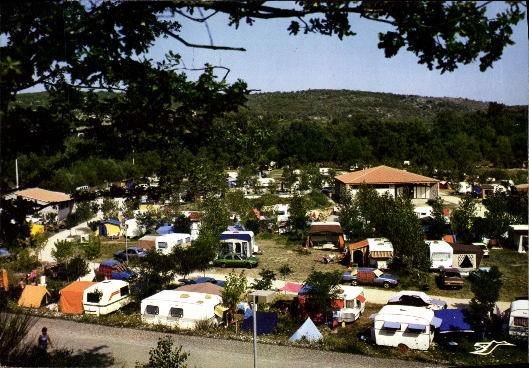 CPA Vogue Ardeche Camping du domaine du Croz d'Auzon 