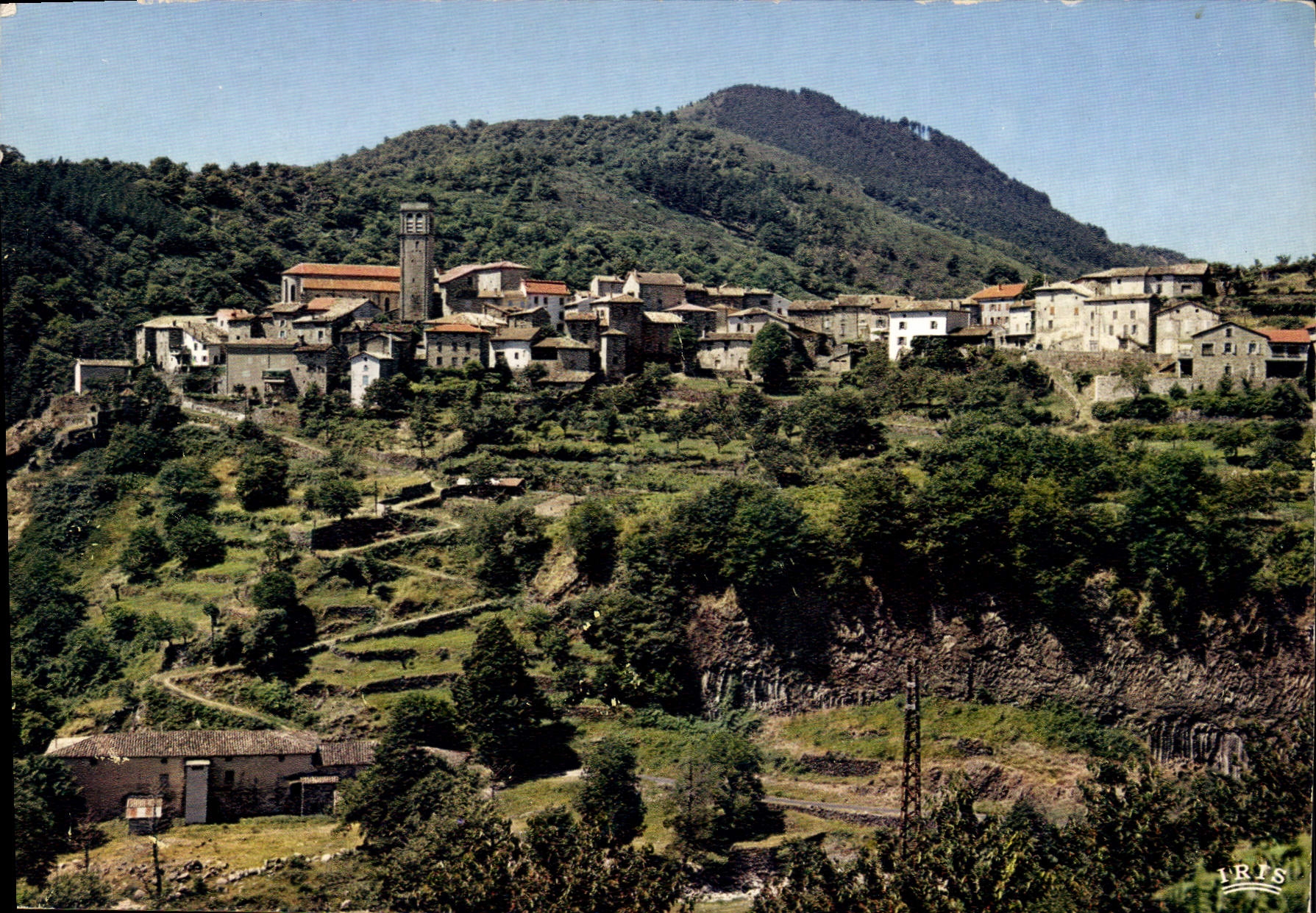 CPA Ardeche Pittoresque Vue generale d'Antraigues 