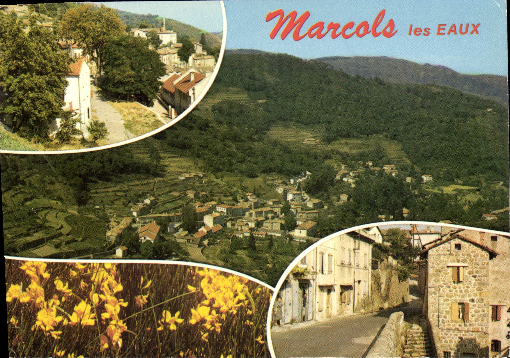 CPA Marcols Les Eaux Ardeche 