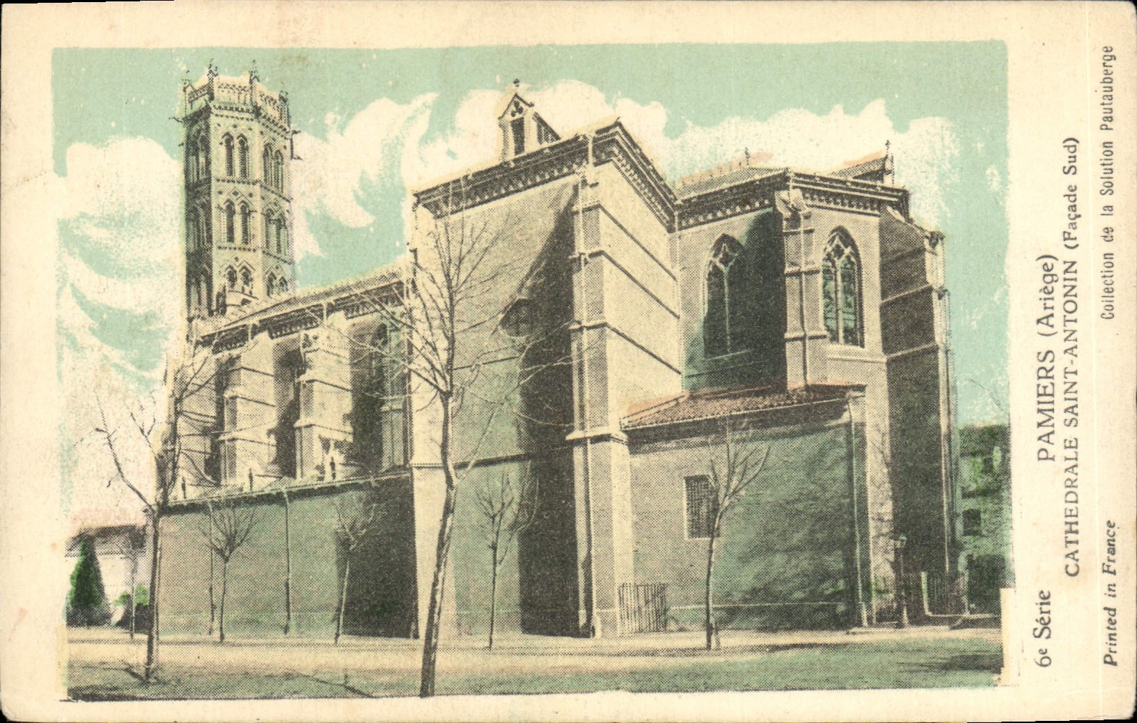 CPA Pamiers Ariege Cathedrale Saint Antonin Facade Sud