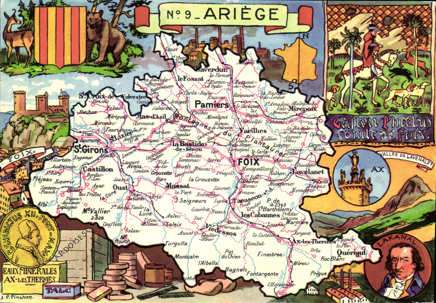 CPA Ariege Forme en 1790 du comte de Foix et parties de la Gascogne et du Languedoc 