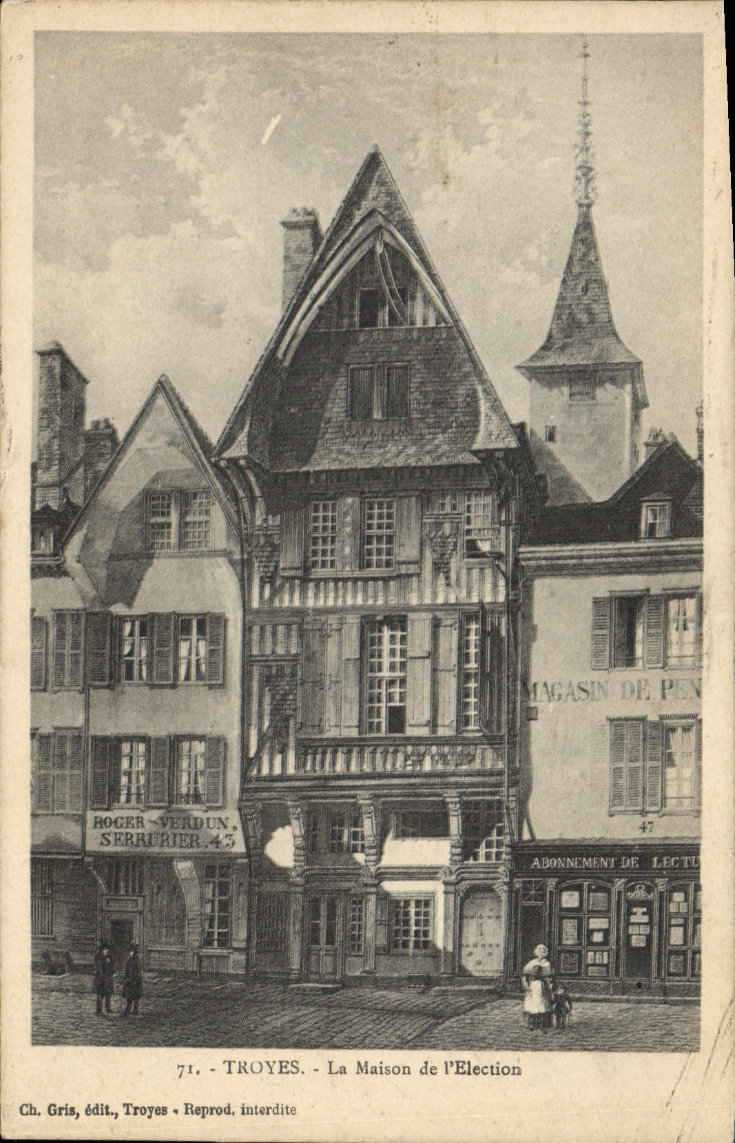 CPA Troyes La Maison de l'Election 
