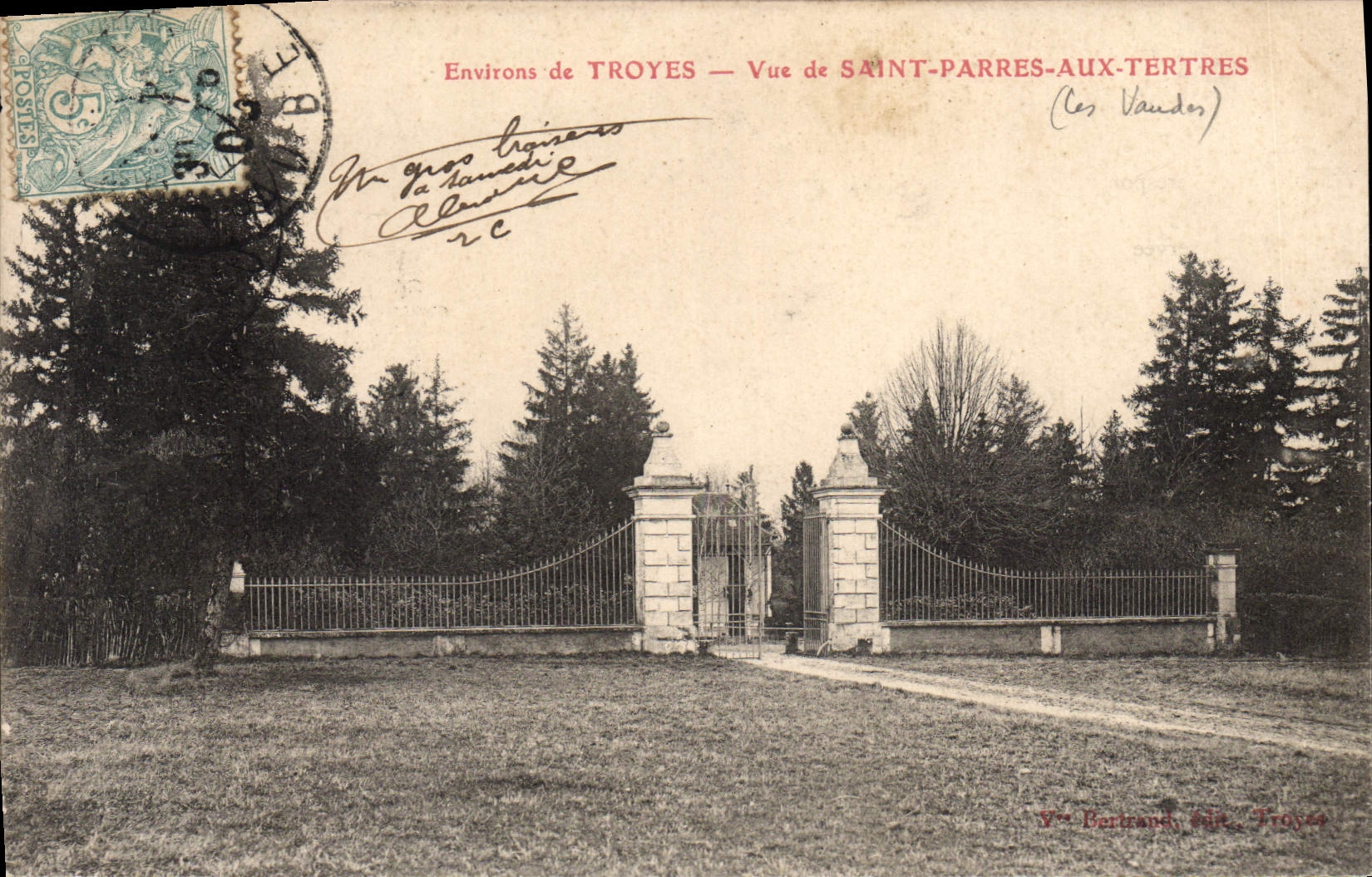 CPA Environs de Troyes Vue de Saint Parres aux Tertres