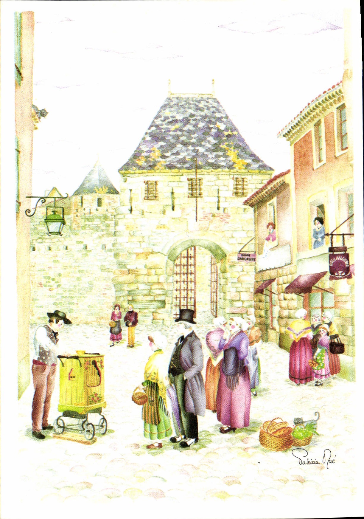 CPA Carcassonne a Travers le temps Aude La Cite