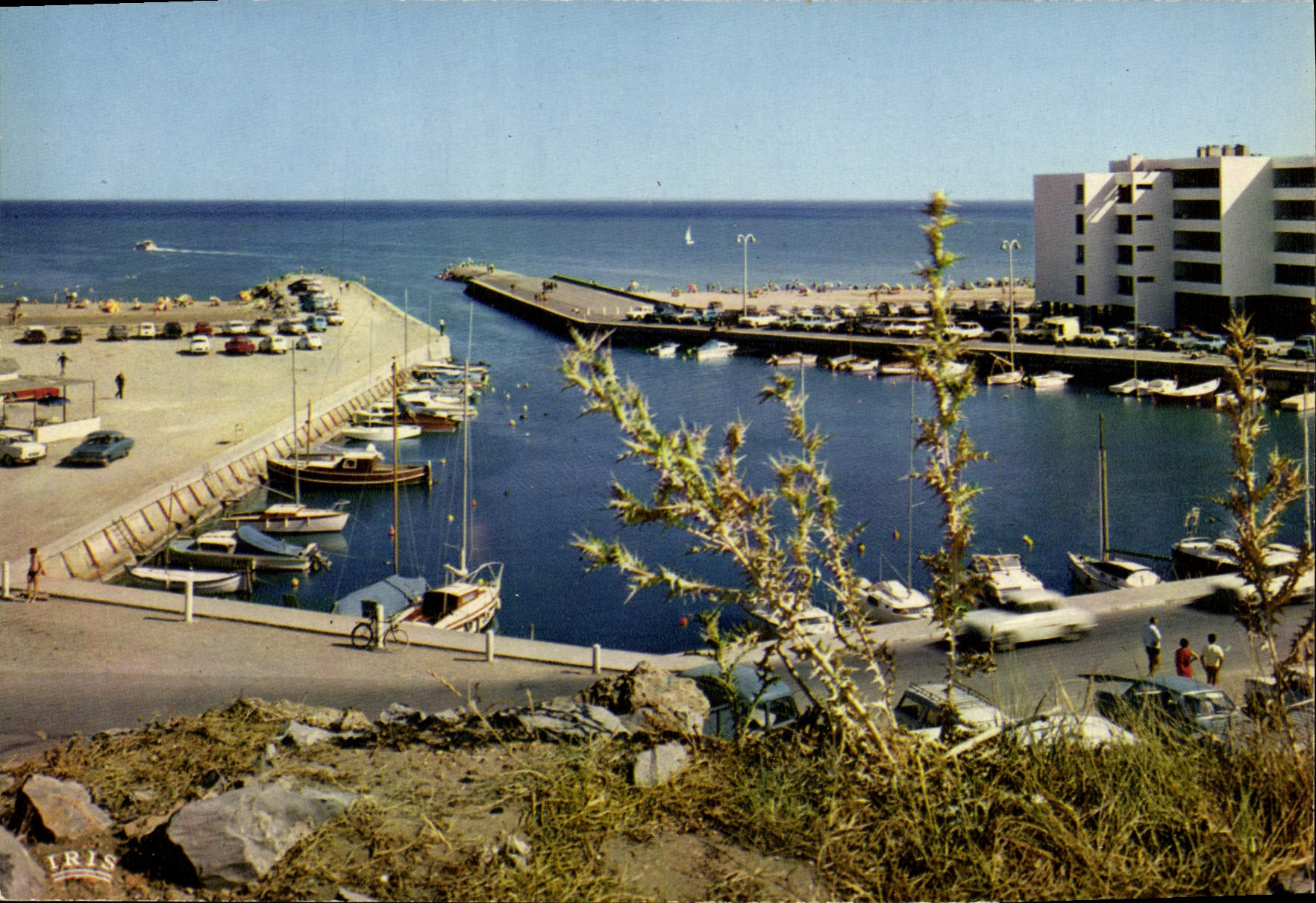 CPA Narbonne Plage Aude La cote des roses vue d'ensemble du port