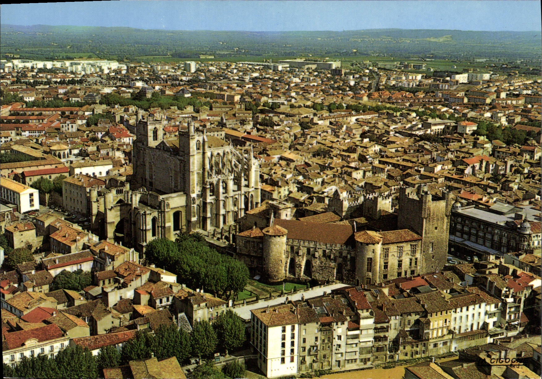 CPA Narbonne Aude Vue aerienne 