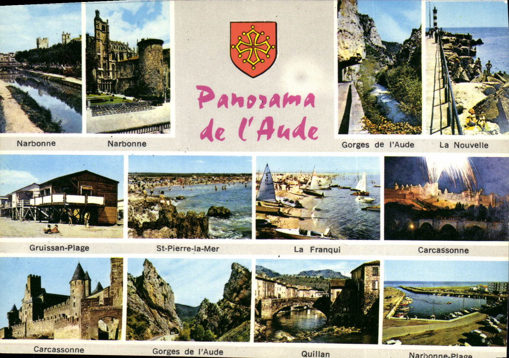 CPA Panorama de l'Aude 
