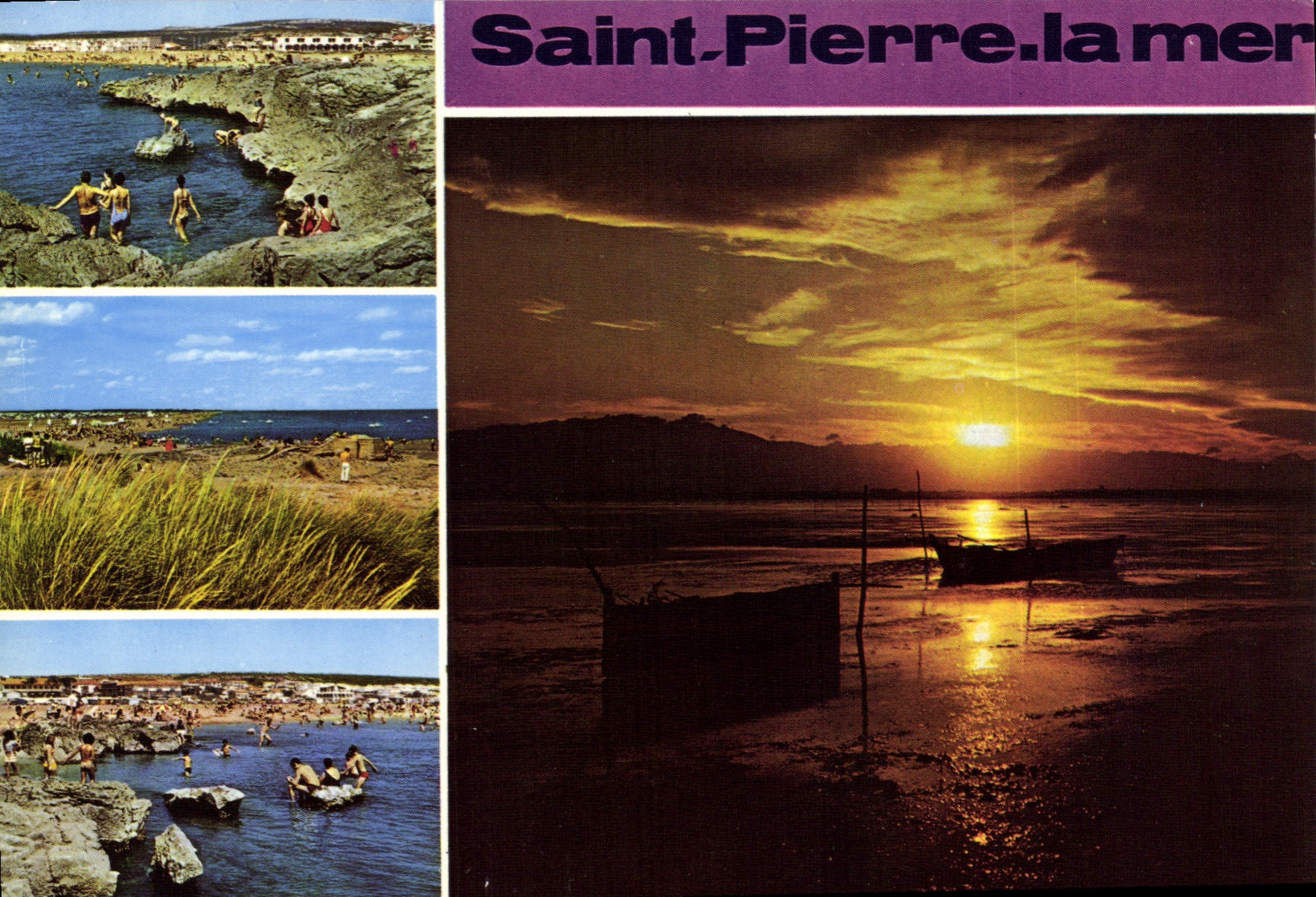 CPA Saint Pierre la Mer Aude La plage et les Rochers 