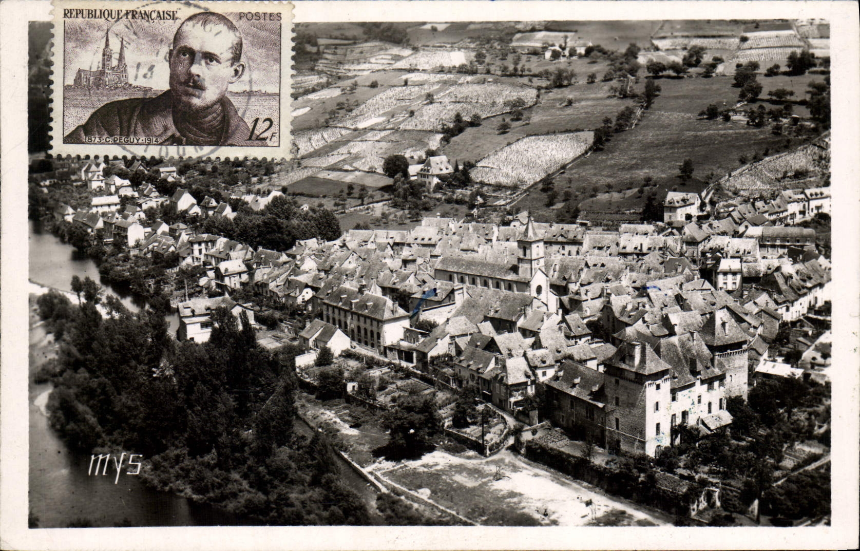 CPA Entraygues Aveyron Vue Generale 