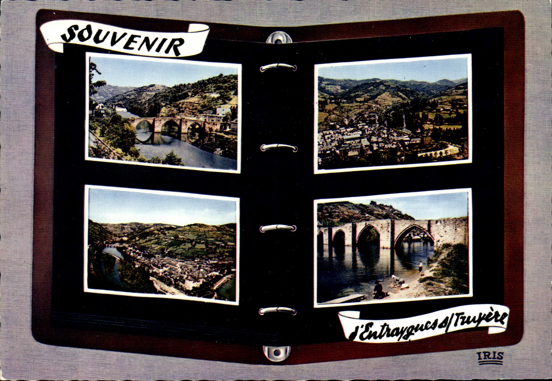 CPA Entraygues sur Truyere Aveyron Le Pont gothique Vue generale 