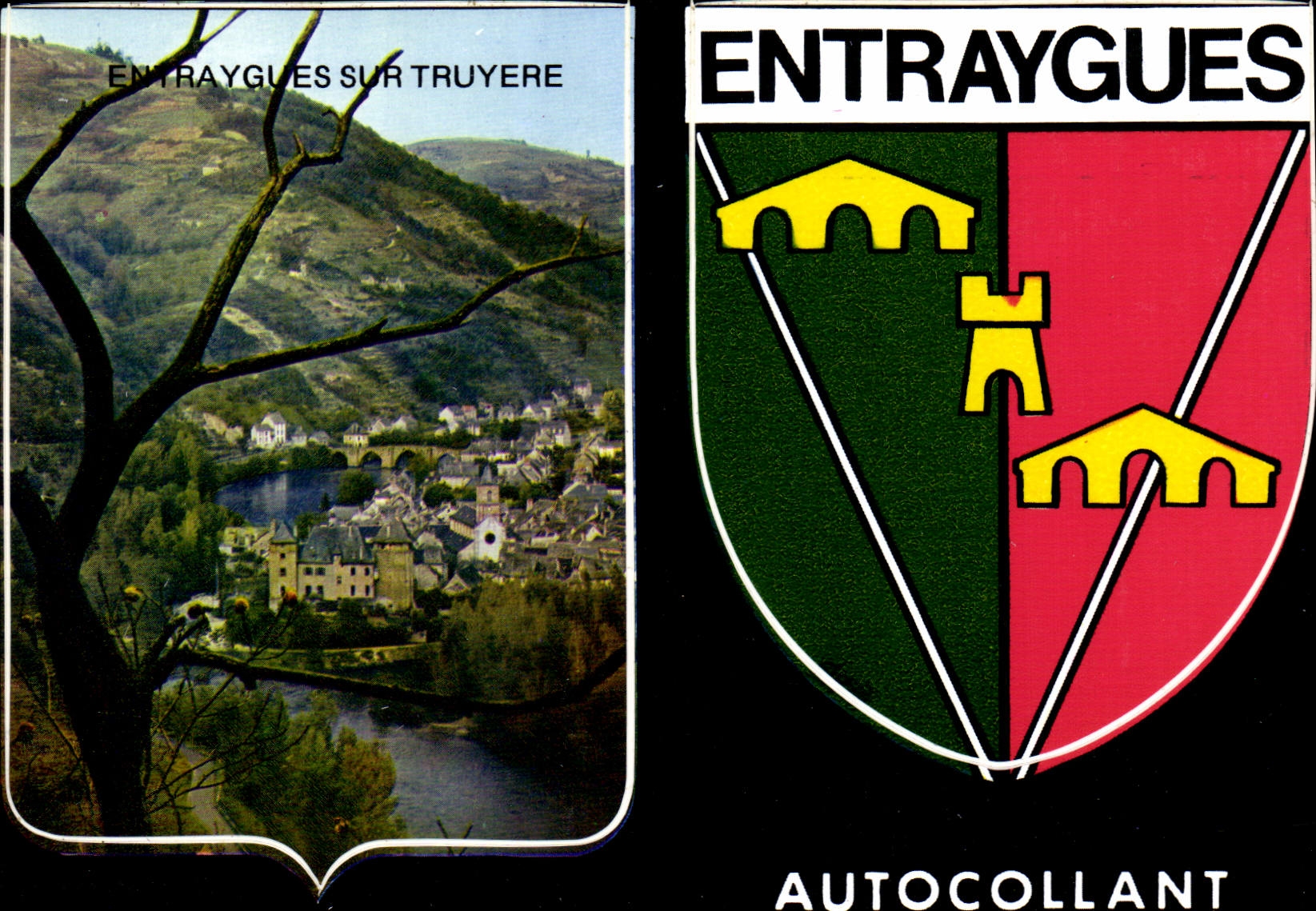 CPA Entraygues sur Truyere Aveyron Confluent de la Truyere avec le lot 
