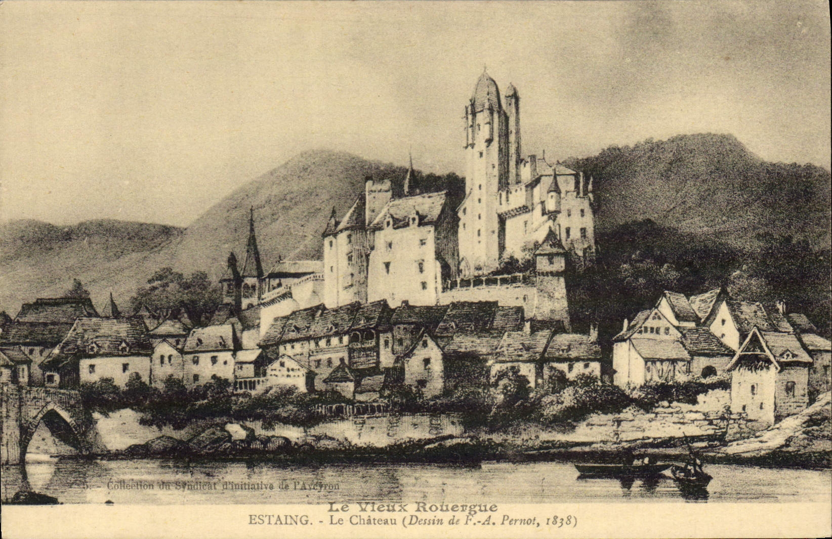 CPA Le Vieux Rouergue Estaing Le Chateau 