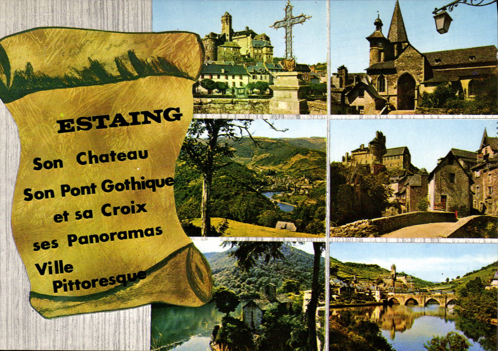 CPA Estaing Aveyron Le Chateau Vue generale