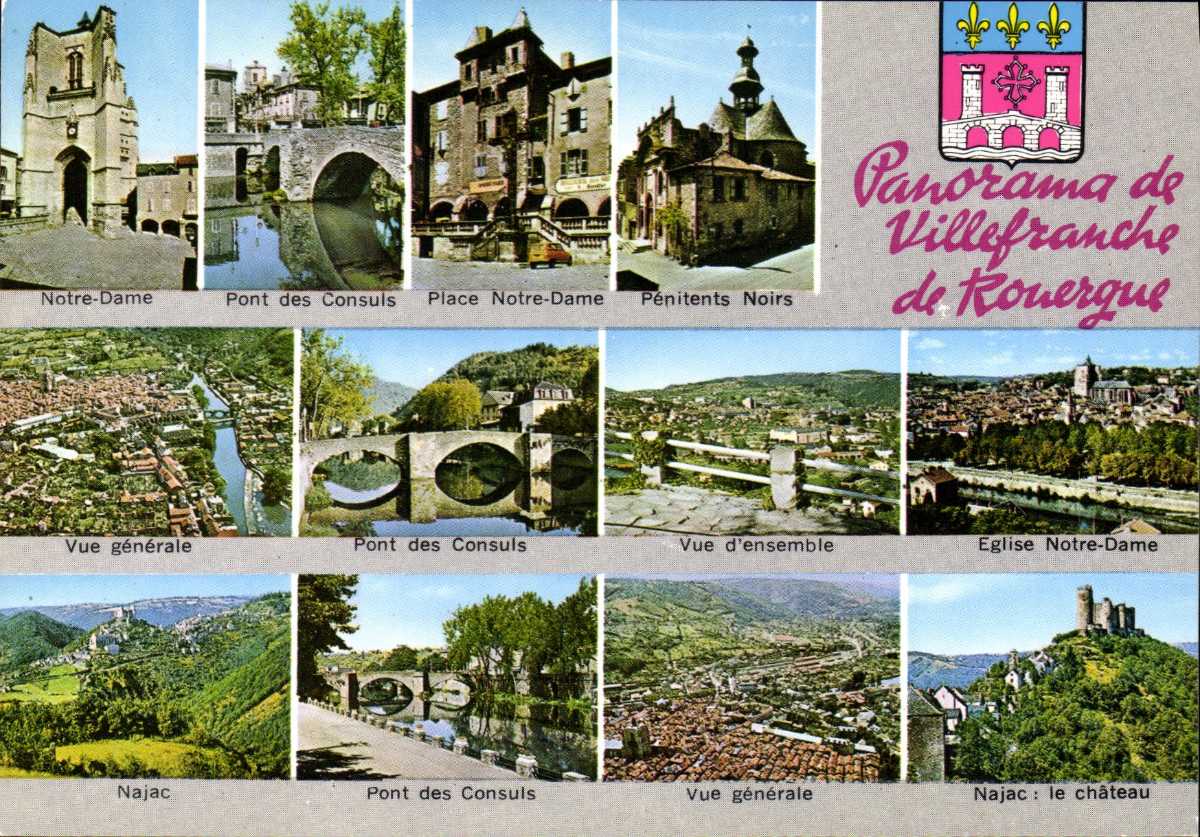 CPA Panorama de Villefranche de Rouergue