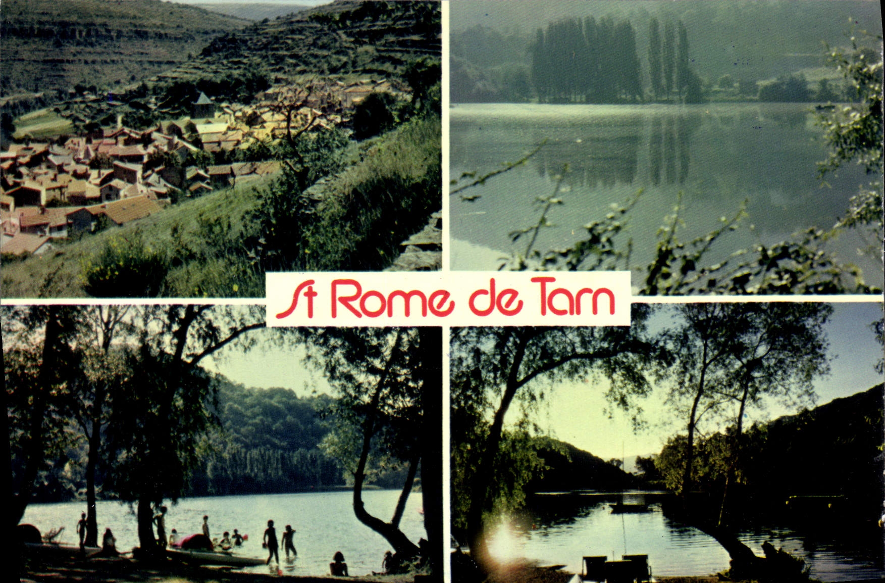 CPA Saint Rome de Tarn Aveyron Vue generale Base de Loisirs 