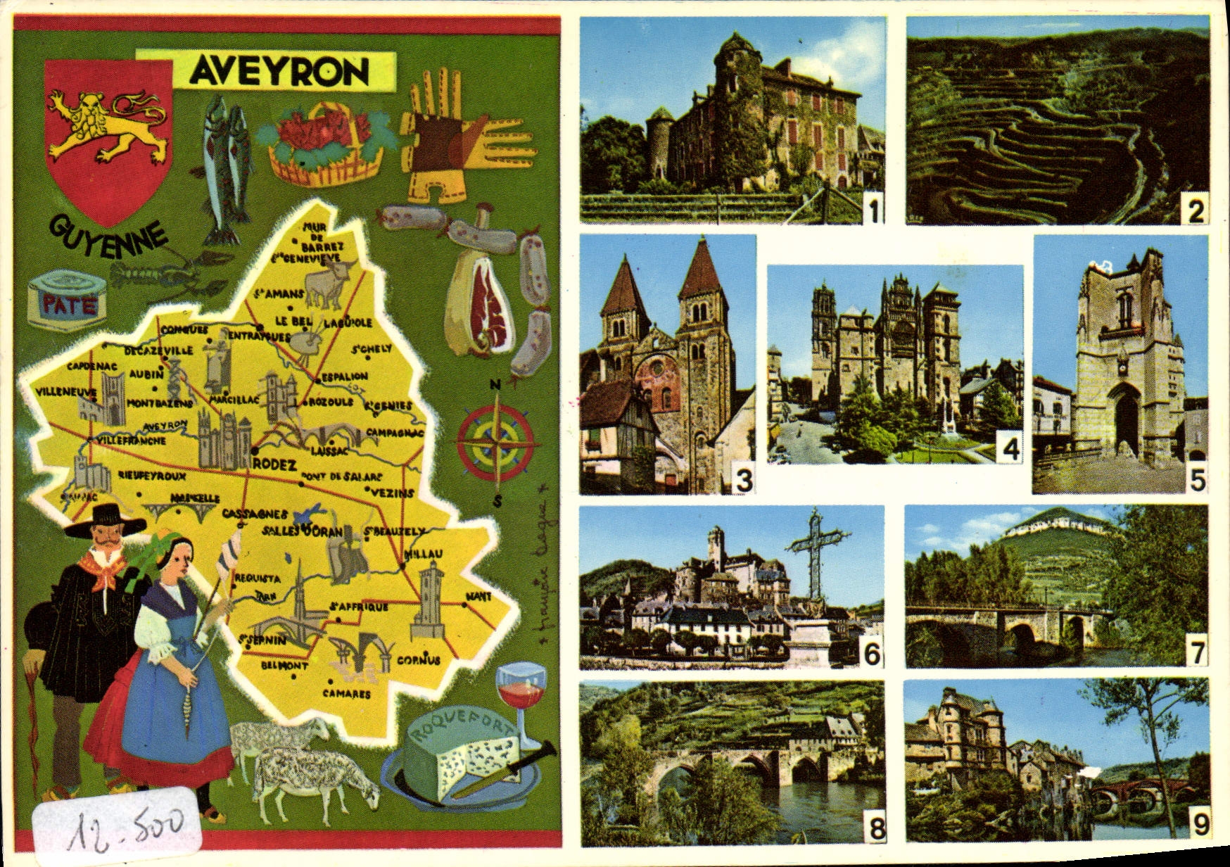 CPA L'Aveyron Touristique Le Chateau du Bose 