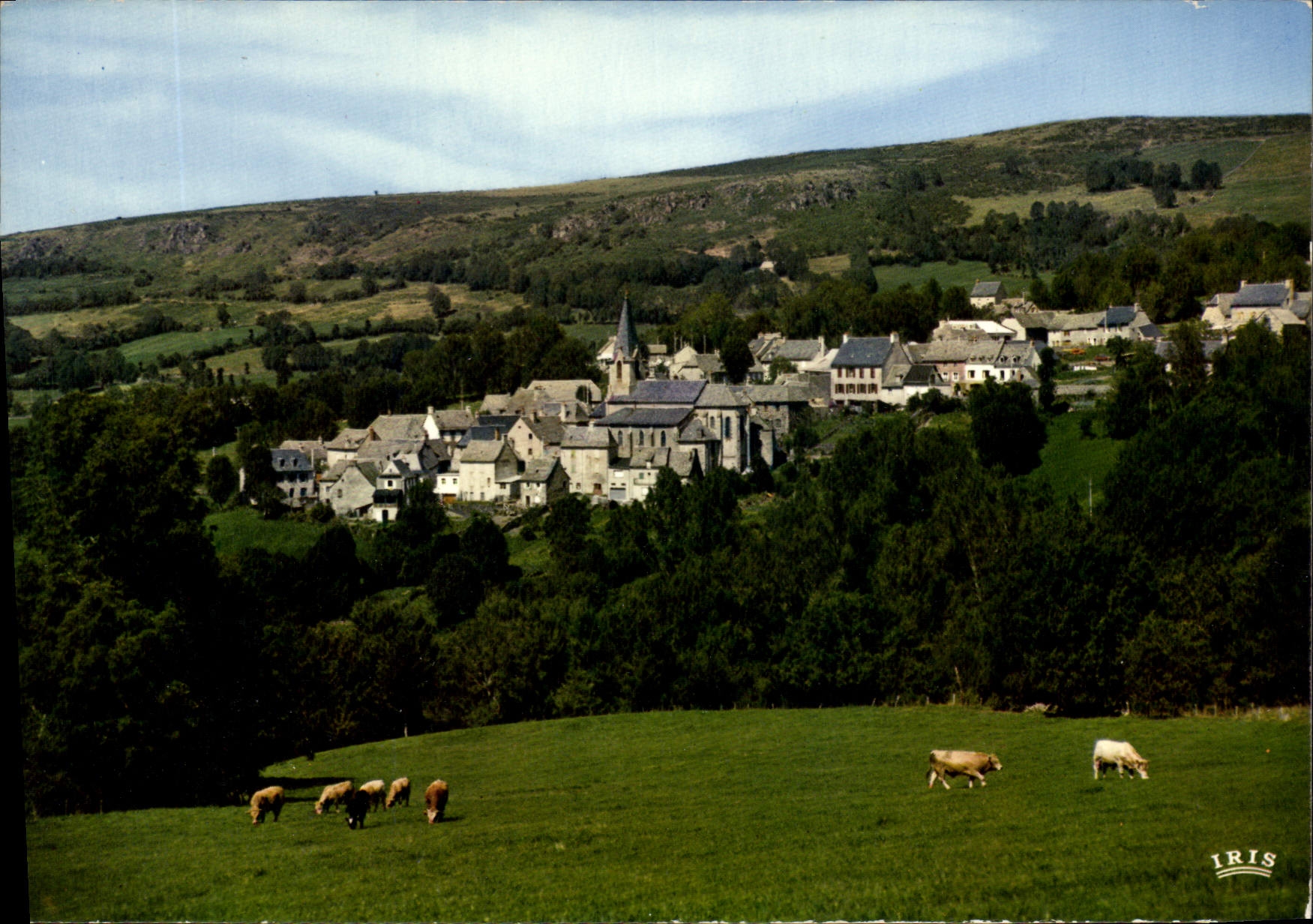 CPA Curieres Aveyron Vue generale
