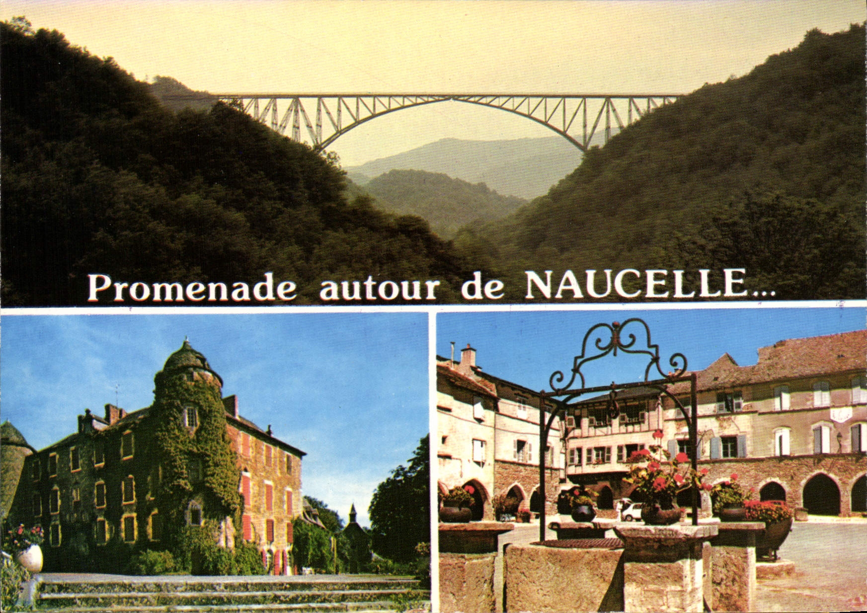 CPA Promenade autour de Naucelle