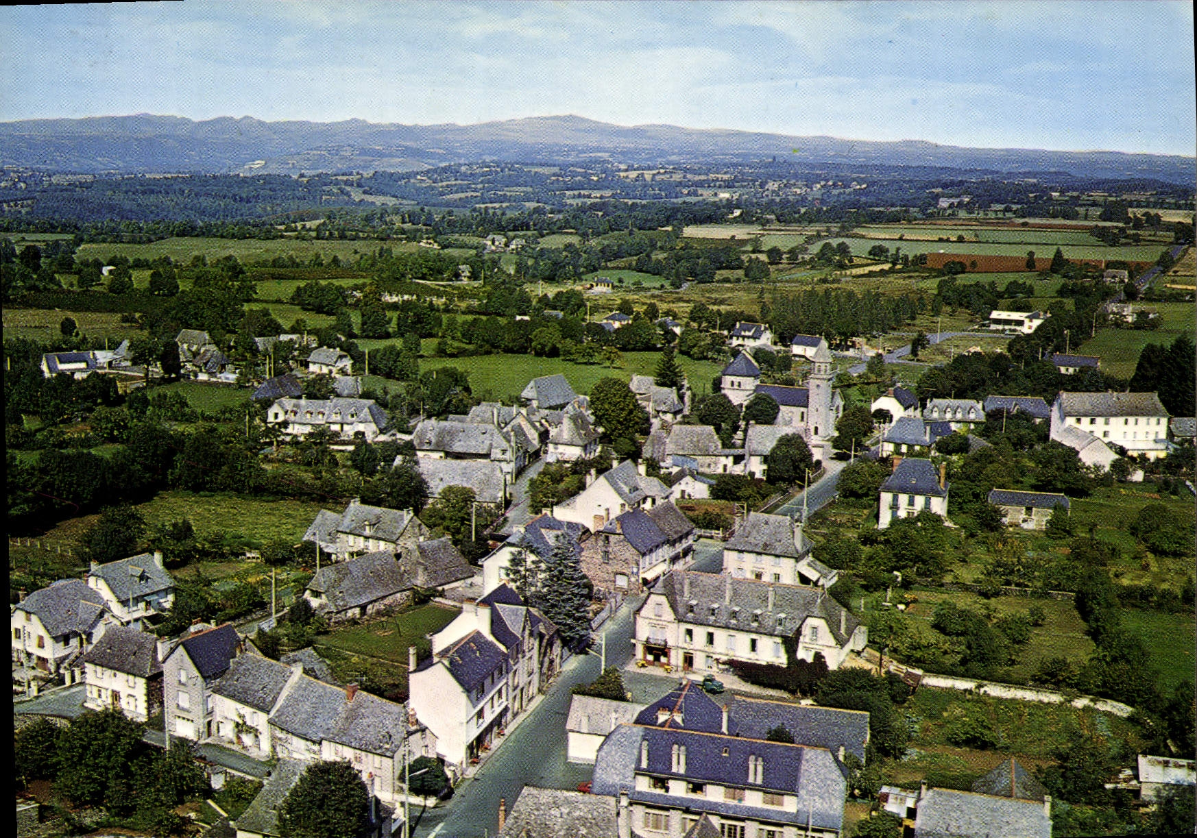 CPA La Croix Aveyron Vue generale