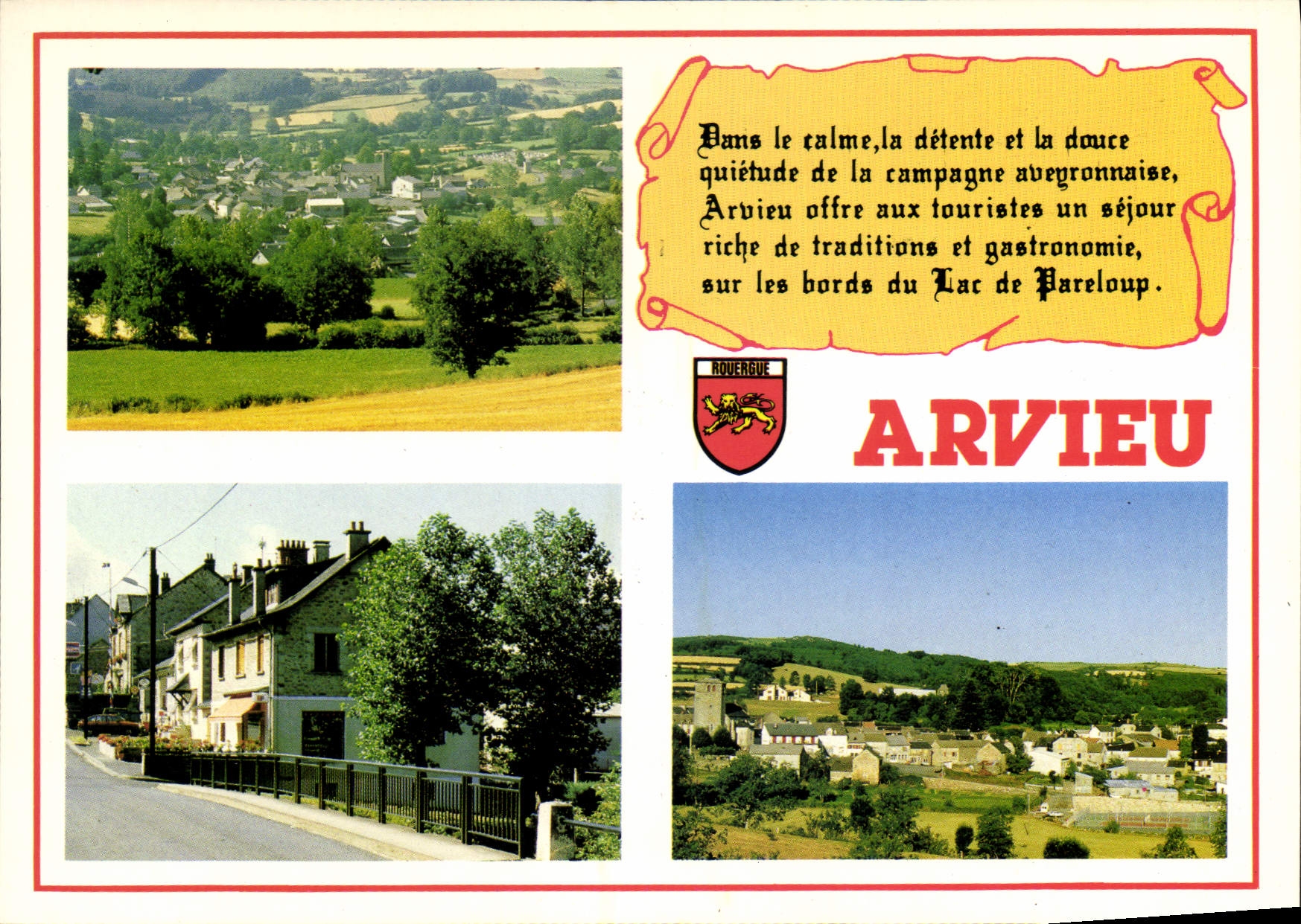 CPA Vacances en Aveyron Arvieu Au bord du lac de Pareloup